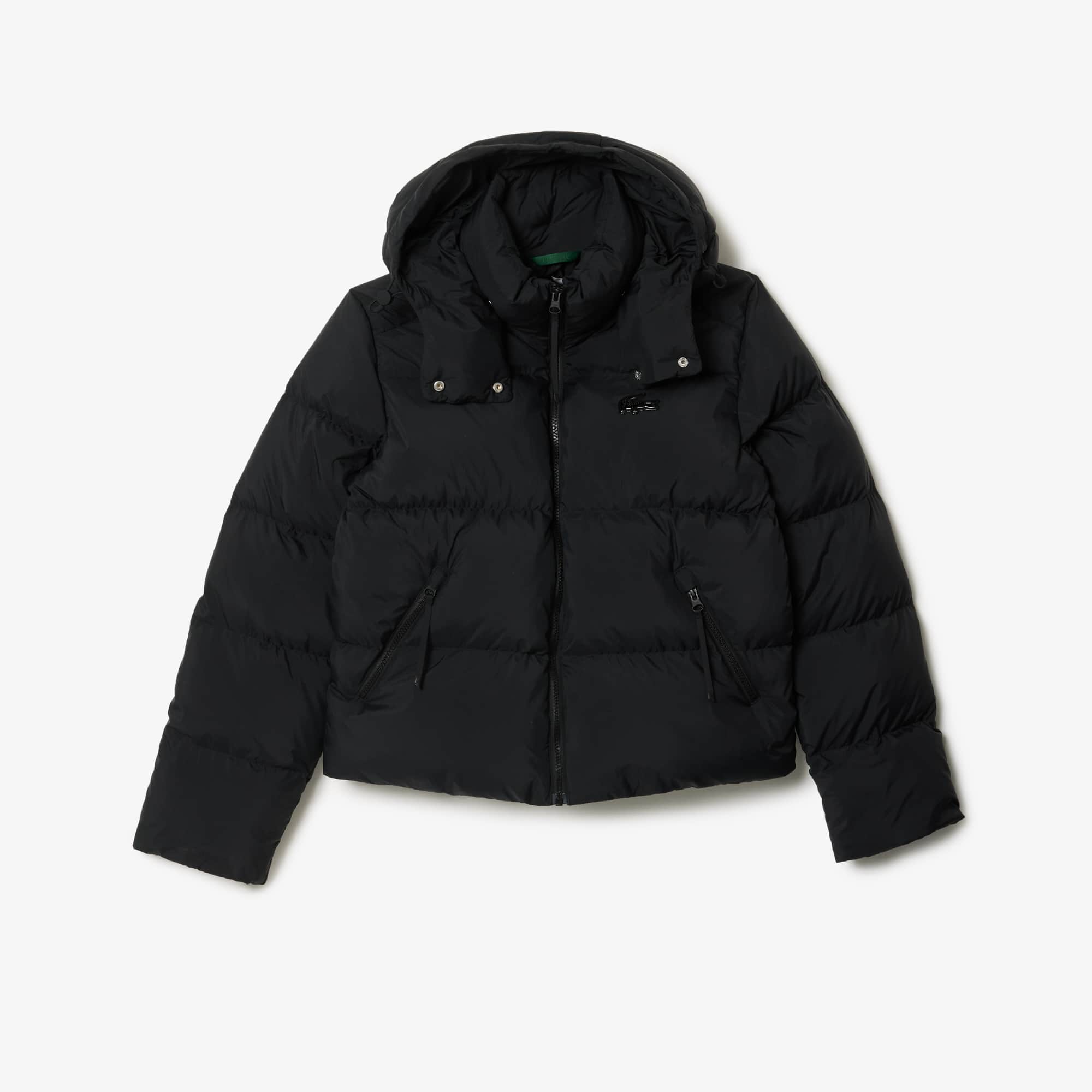 Women's Relaxed Fit Hooded Down Jacket - Black