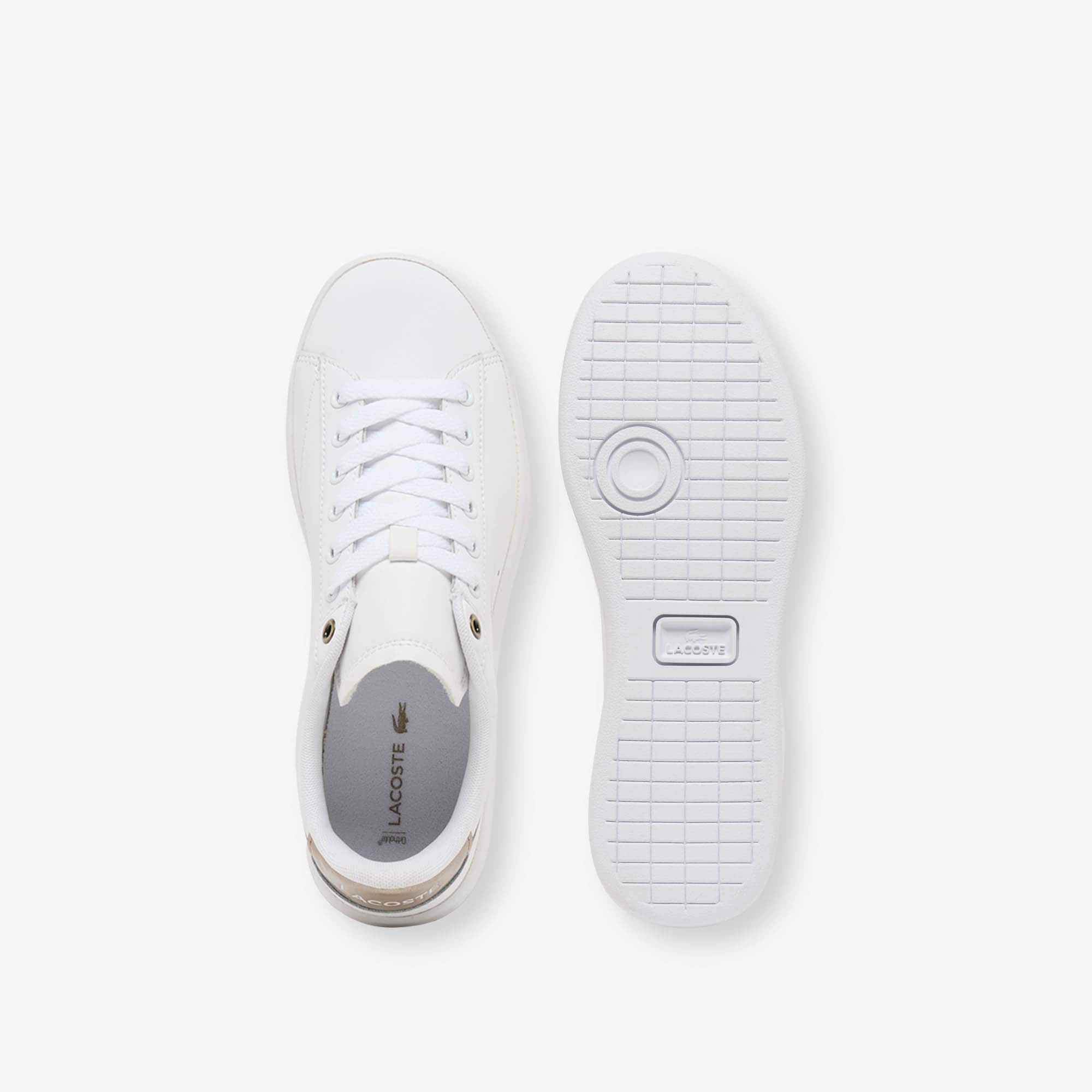 Women's Carnaby Set Leather Sneakers - WHT/BRZ