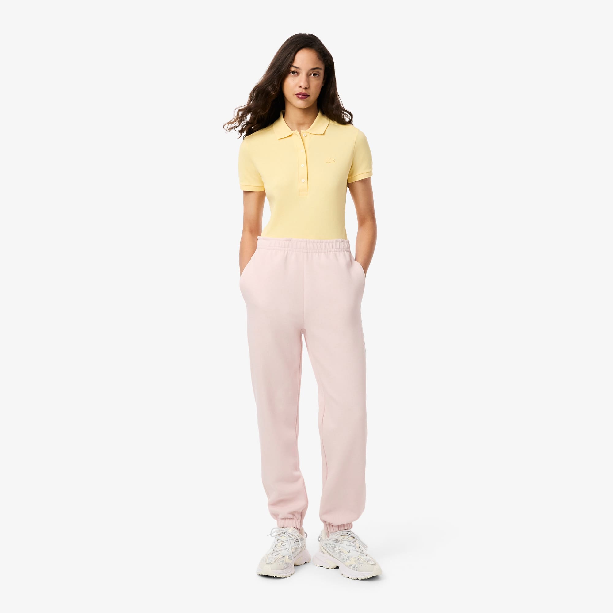 Women's Piqué Sweatpants - Light Pink