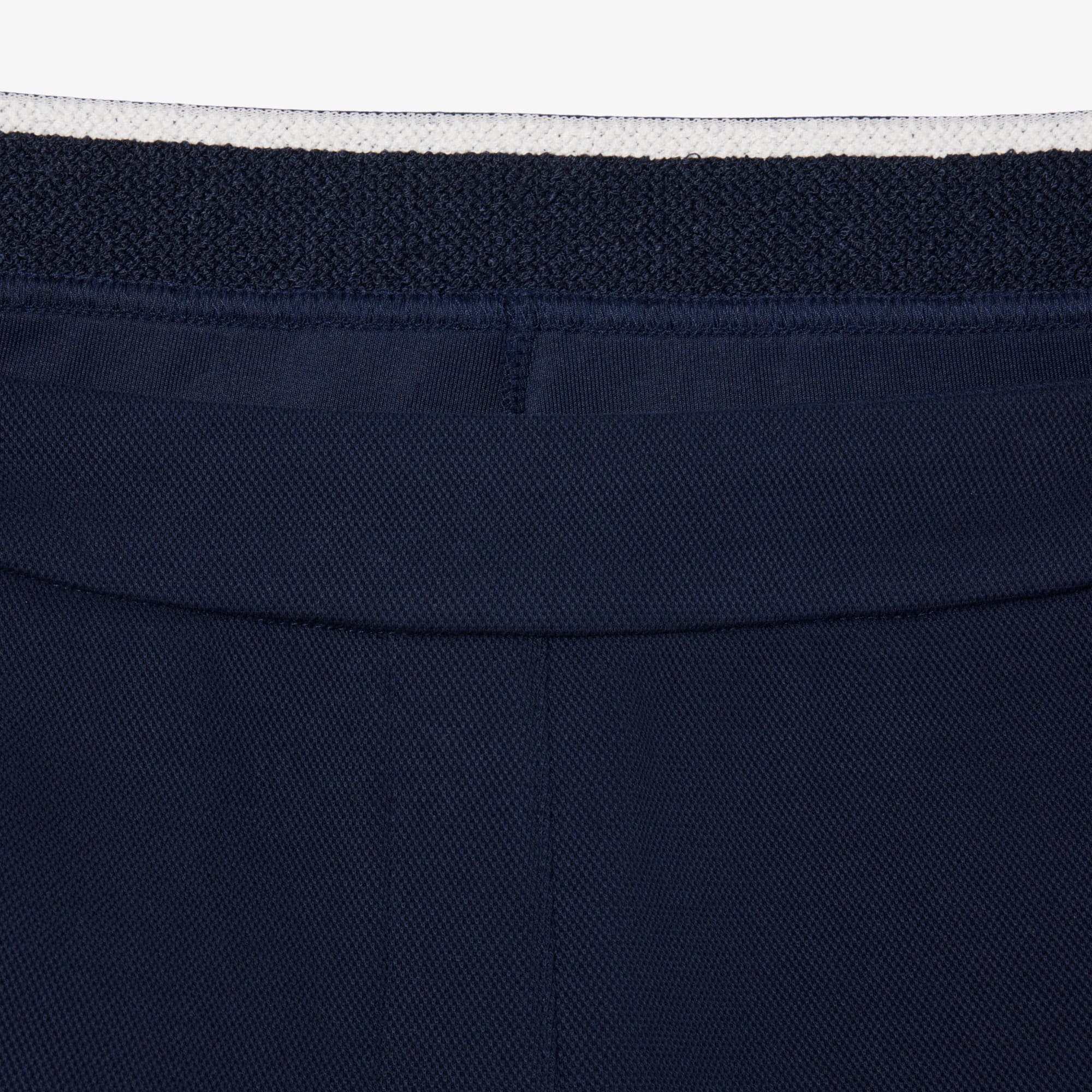 Women's Tennis Heritage Stretch Piqué Shorts - Navy Blue / White