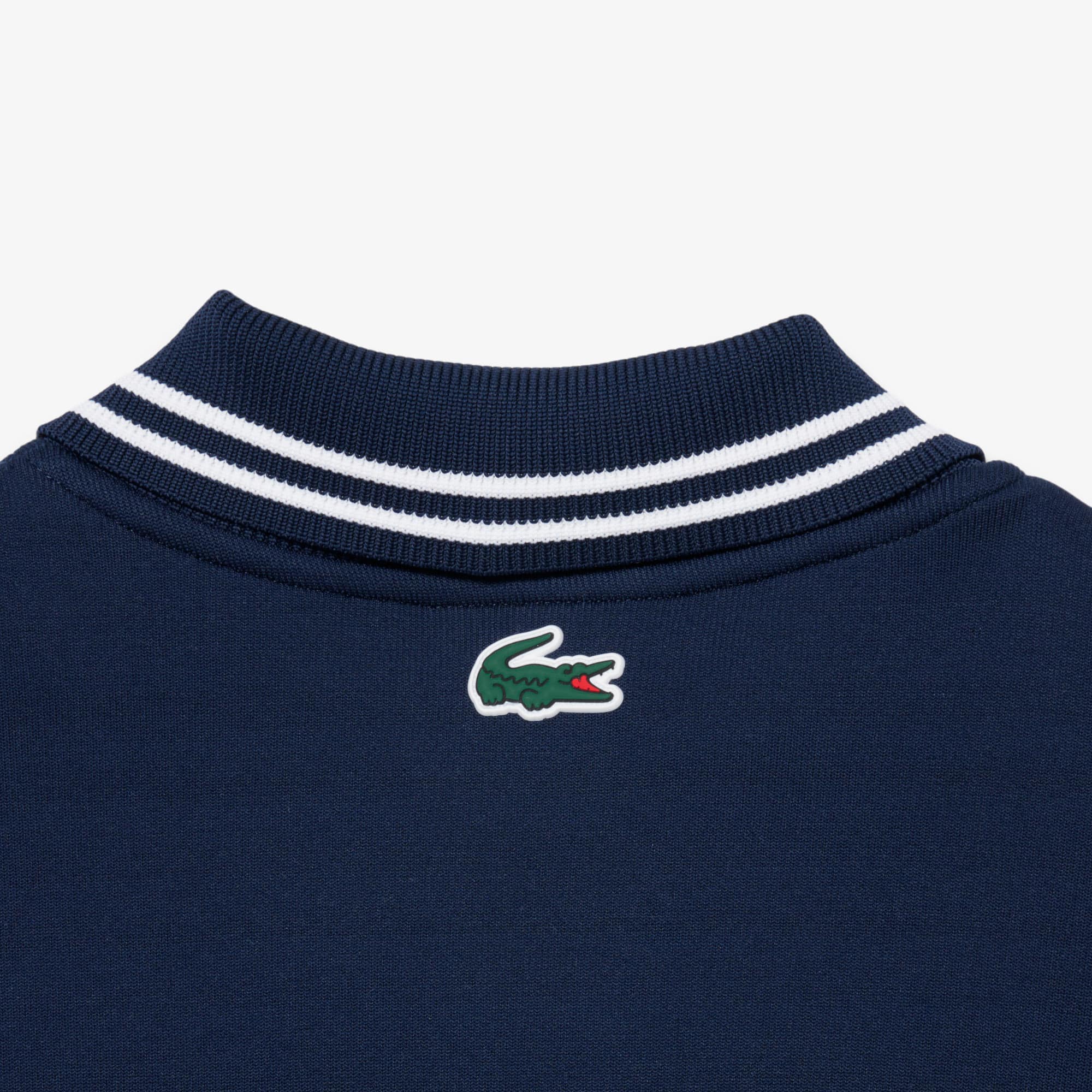 Tennis Heritage Polo Collar Zipped Sweatshirt - Navy Blue