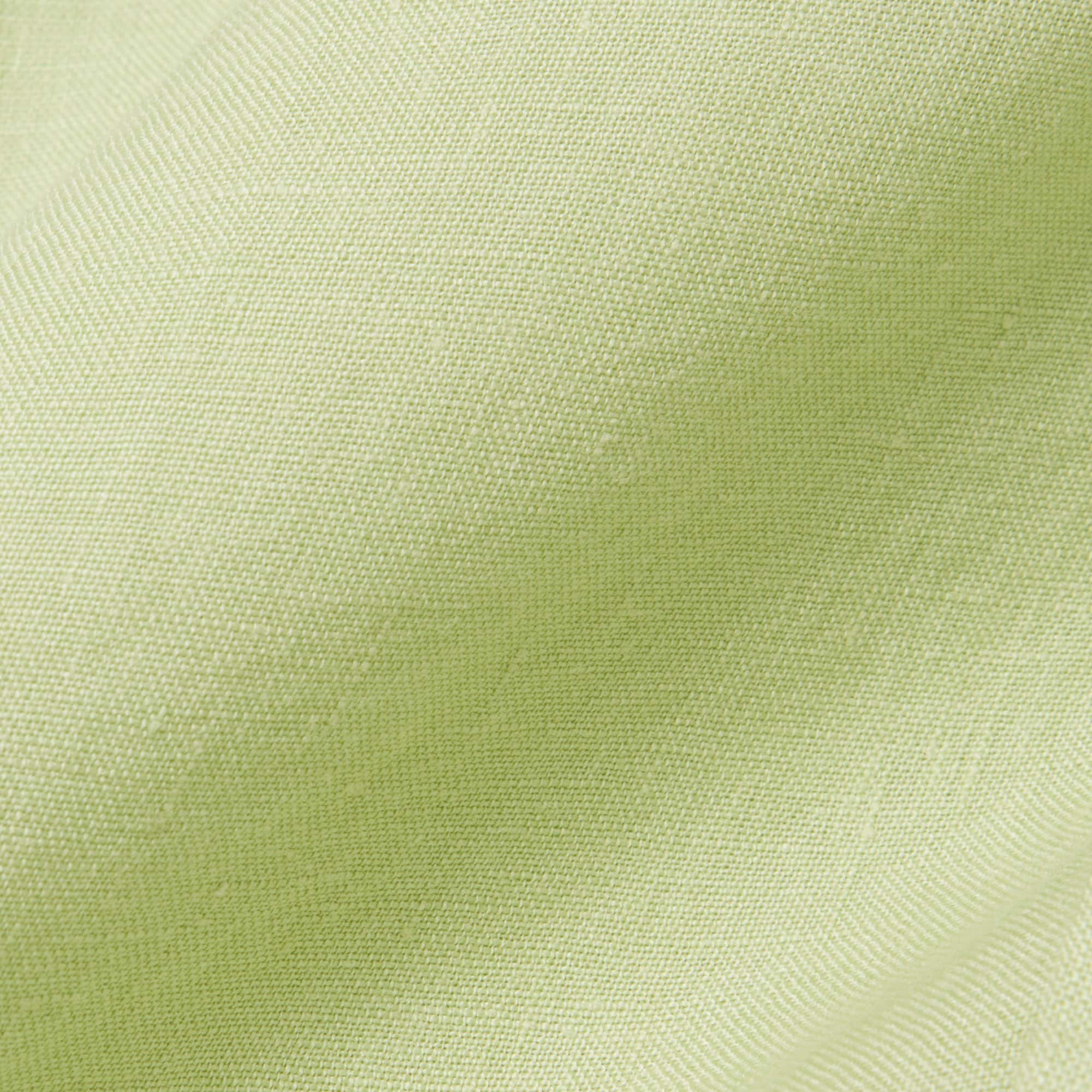 Men's Short Sleeve Linen Shirt - Green
