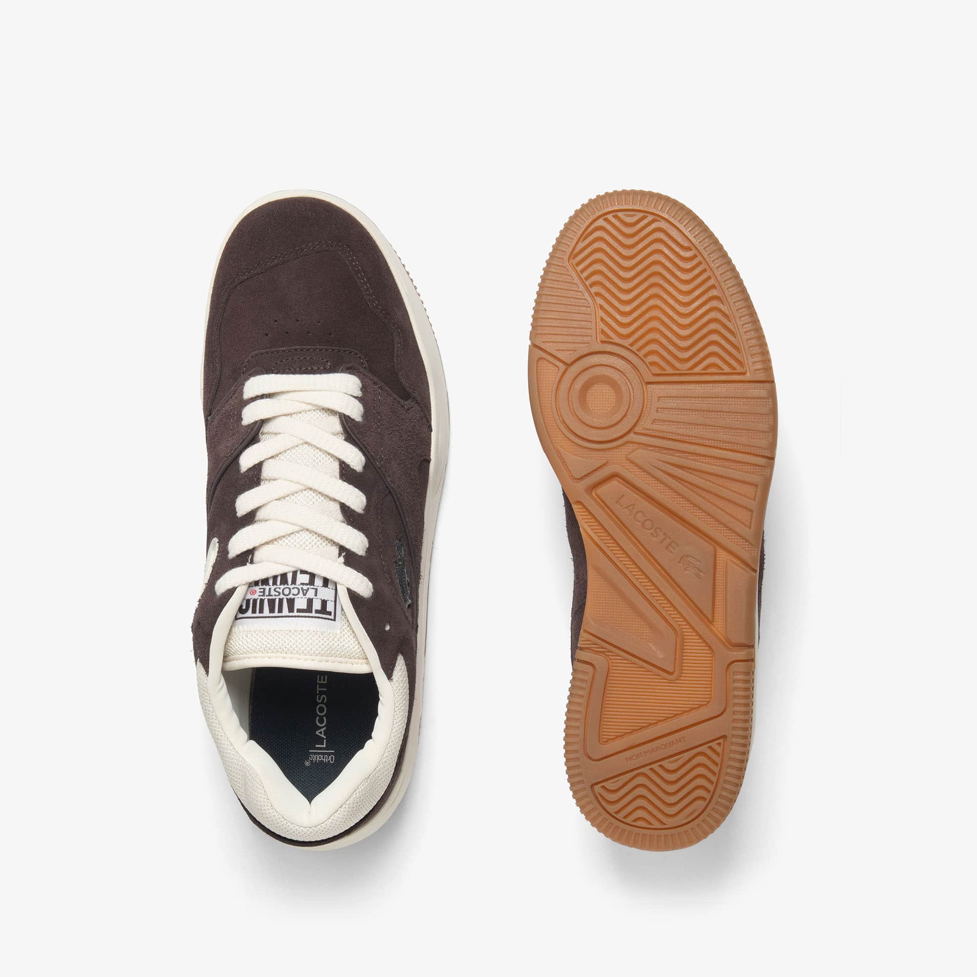 Men's Lineshot Suede Sneakers - DK BRW/GUM