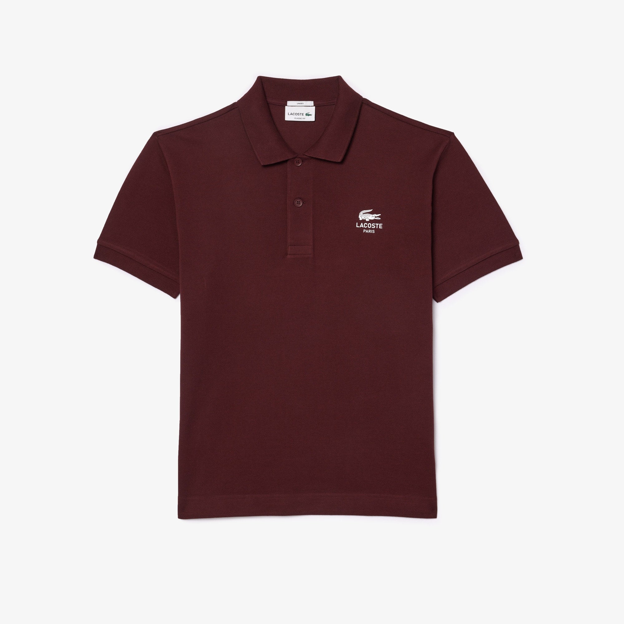 Unisex Classic Fit Signature Print Polo - Bordeaux dark