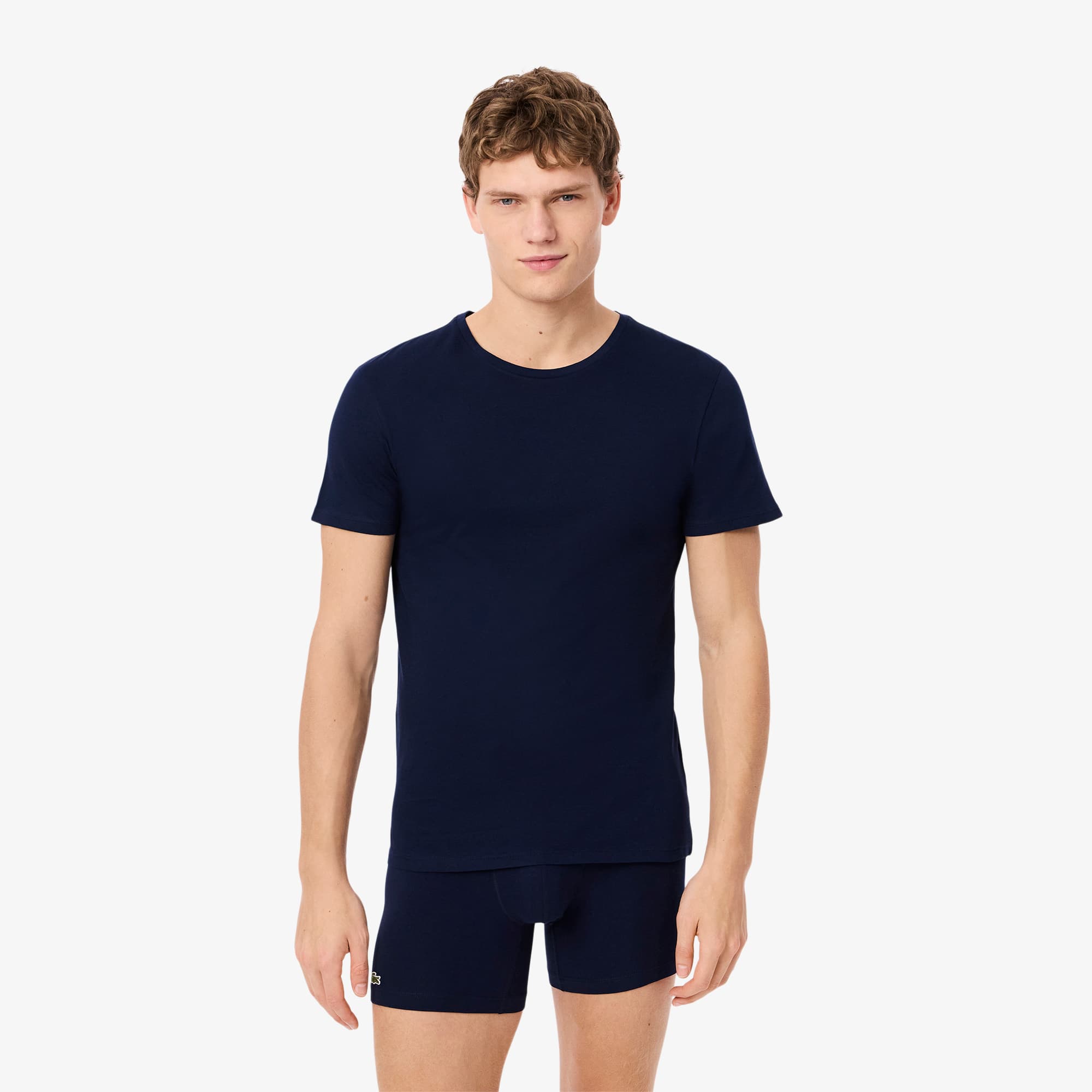 Men's 3-Pack Slim Fit Undershirts - Blue / Light Blue / Navy Blue