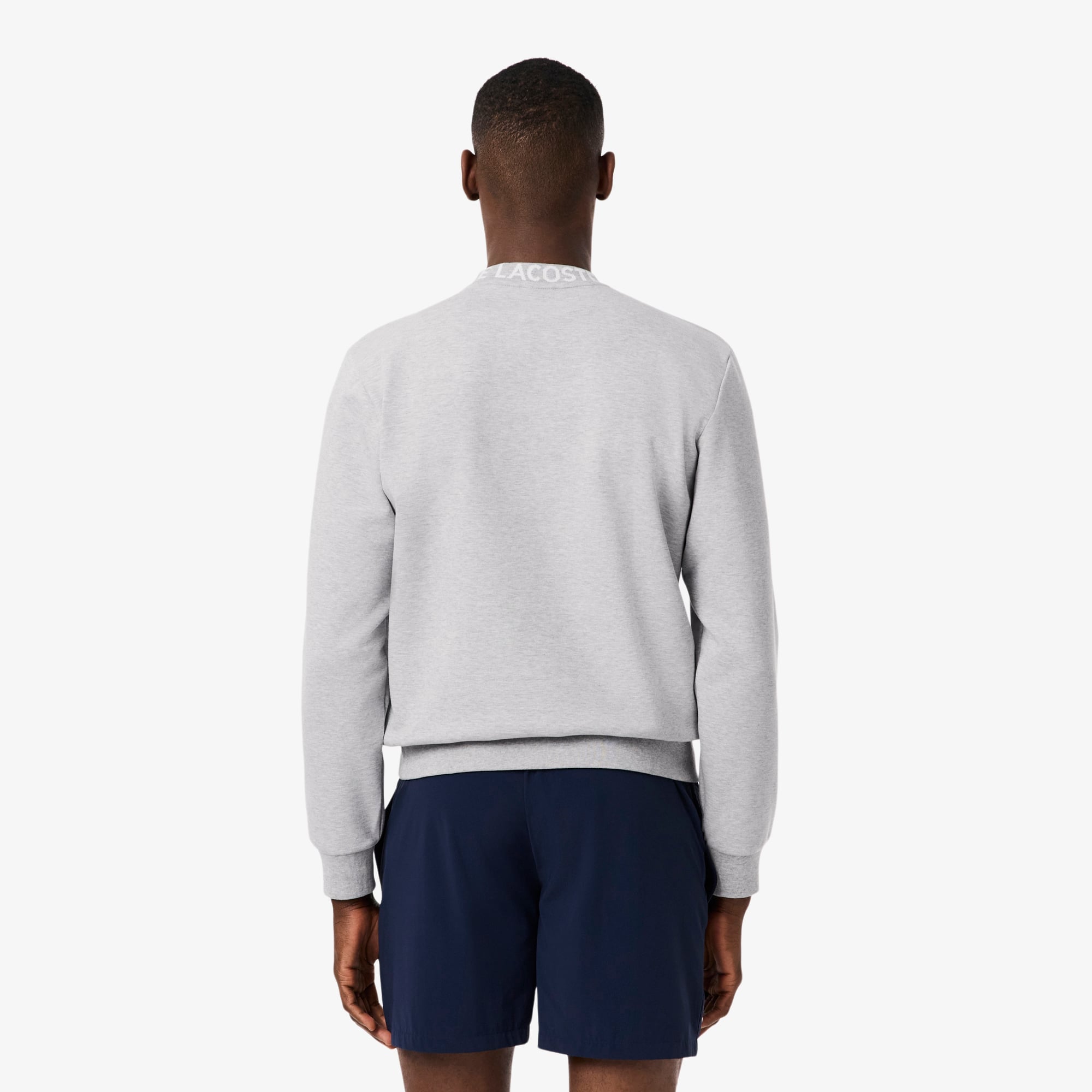 Men's Branded Jersey Sweatshirt - Grey Chine