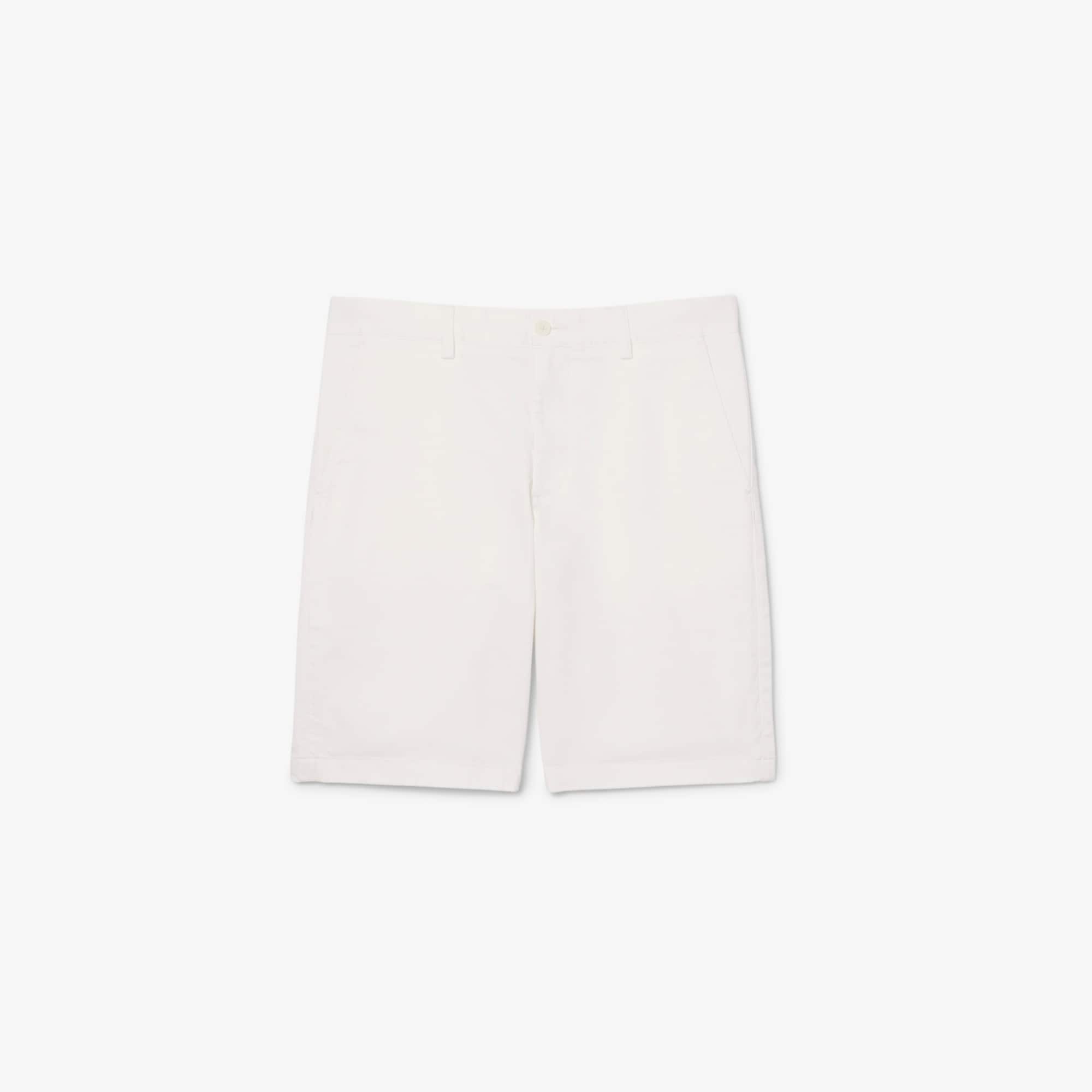 Stretch Twill Chino Shorts - White