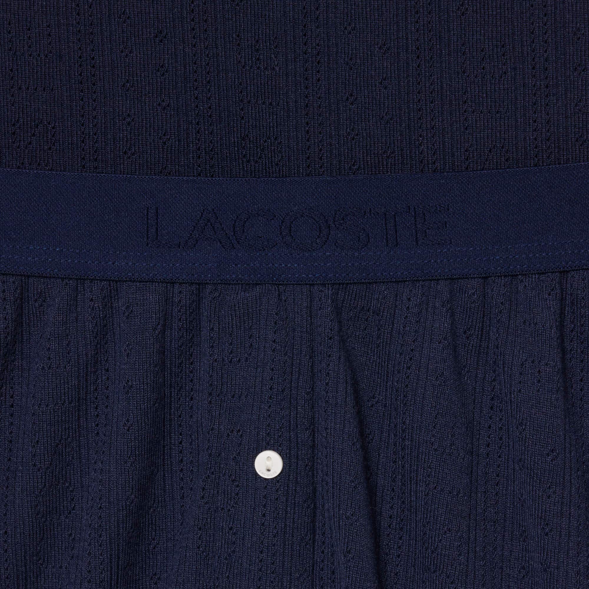Pointelle Pajama Set - Navy Blue