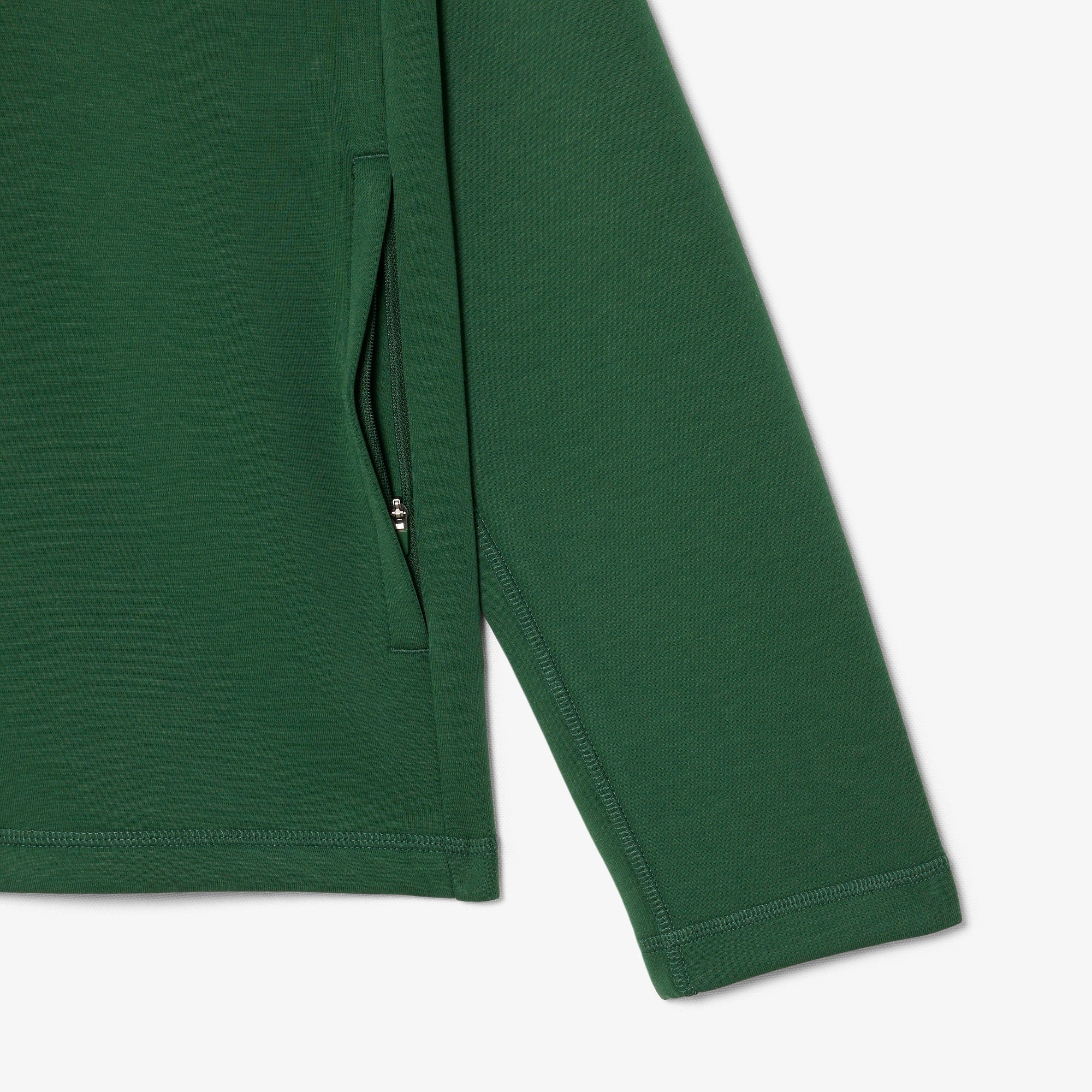 Sport Stretch Zipped Hoodie - Pine green