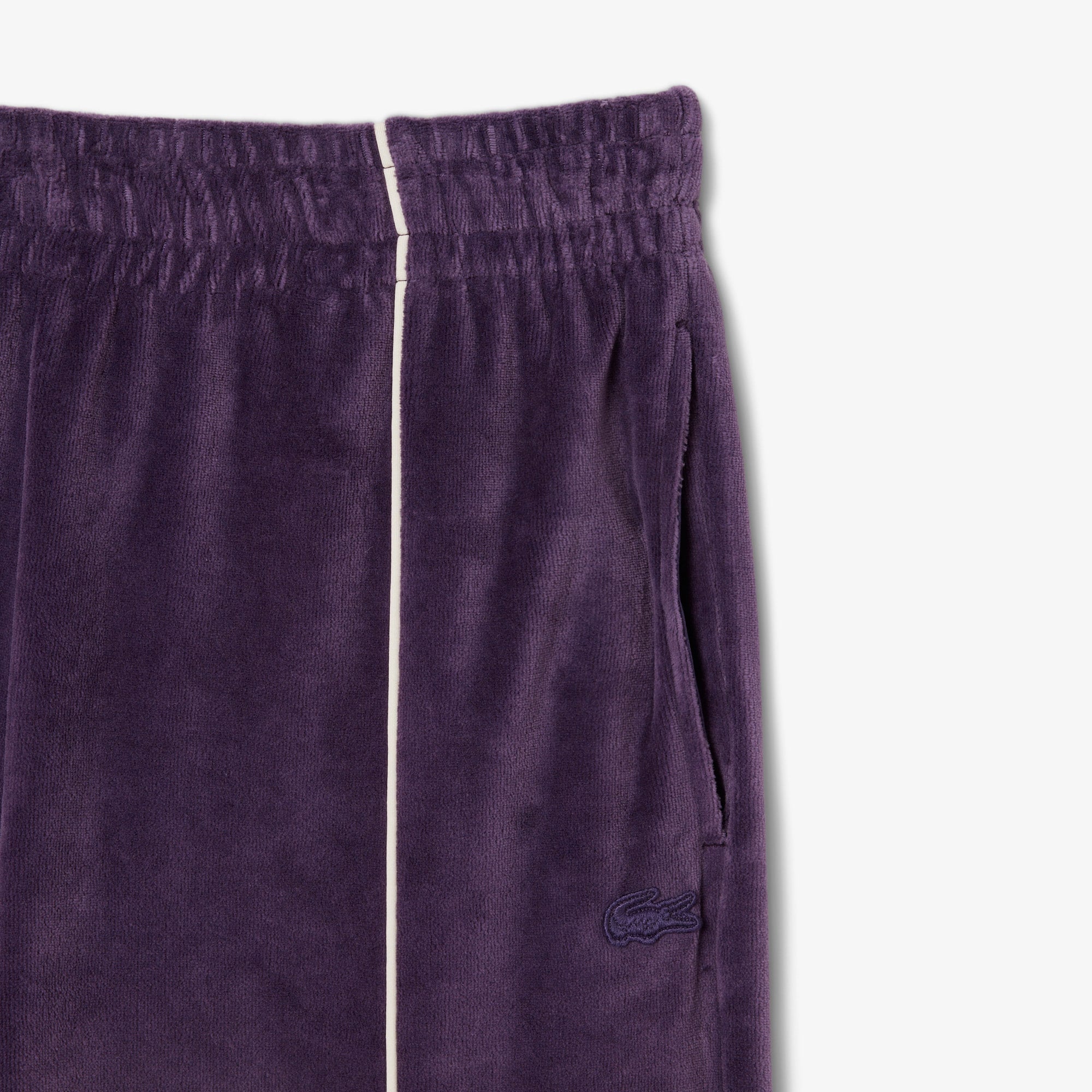 Women's Trim Accent Velour Sweatpants - Purple