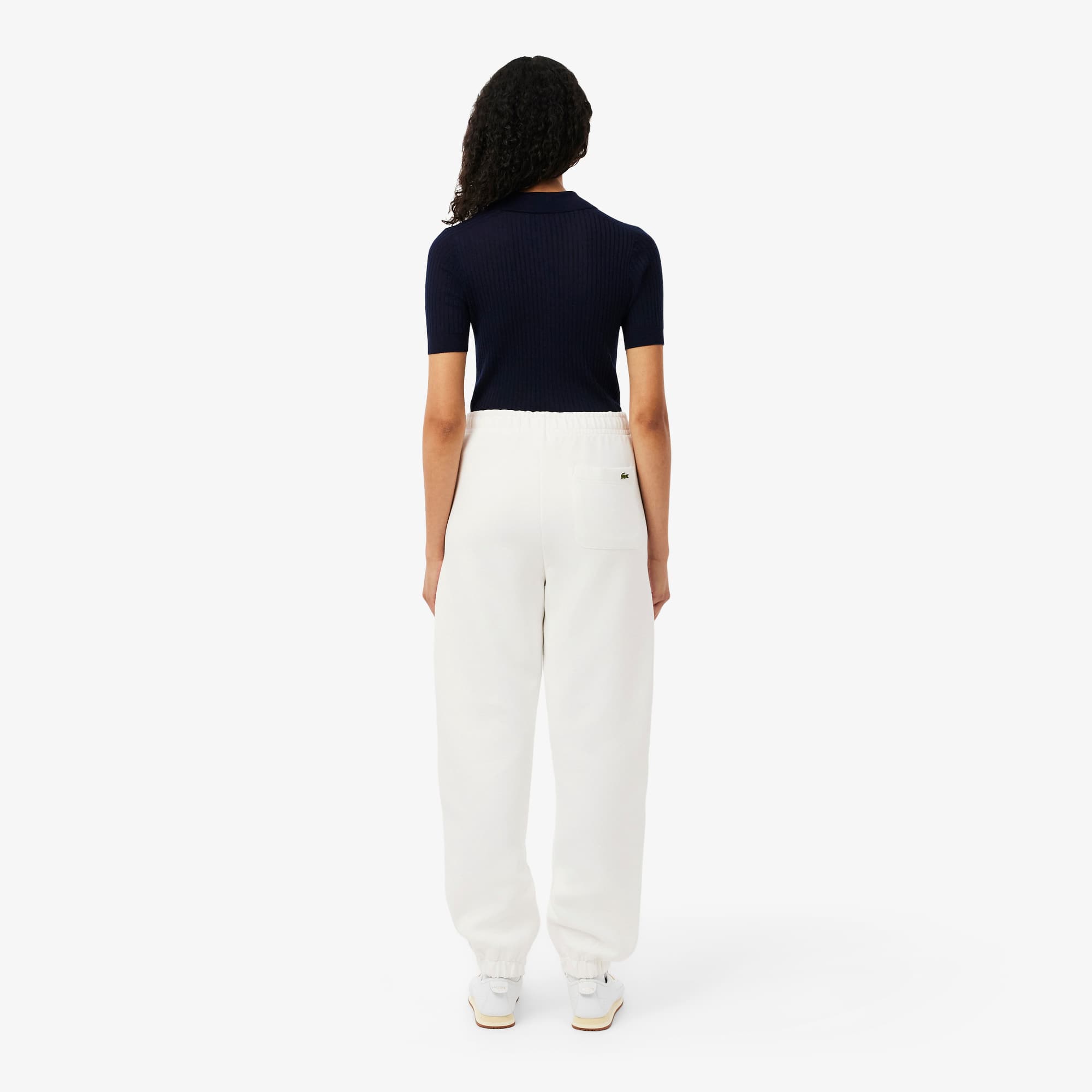 Women's Piqué Sweatpants - White