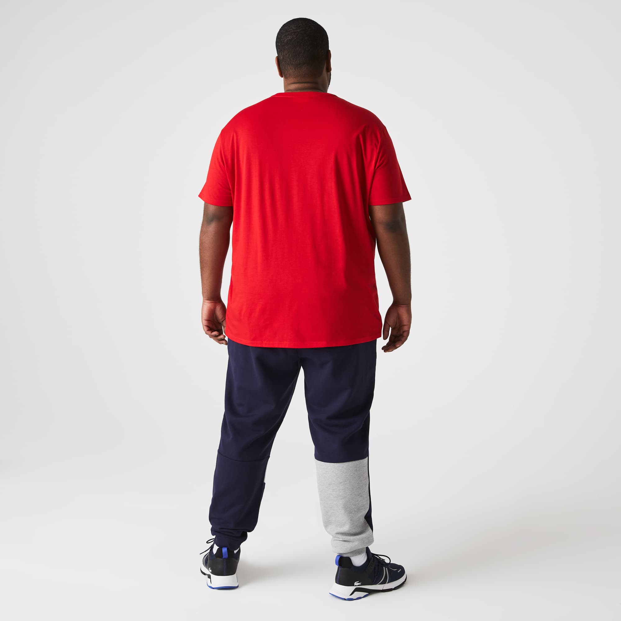 Men's Lightweight Pima Cotton V-Neck T-Shirt - Red