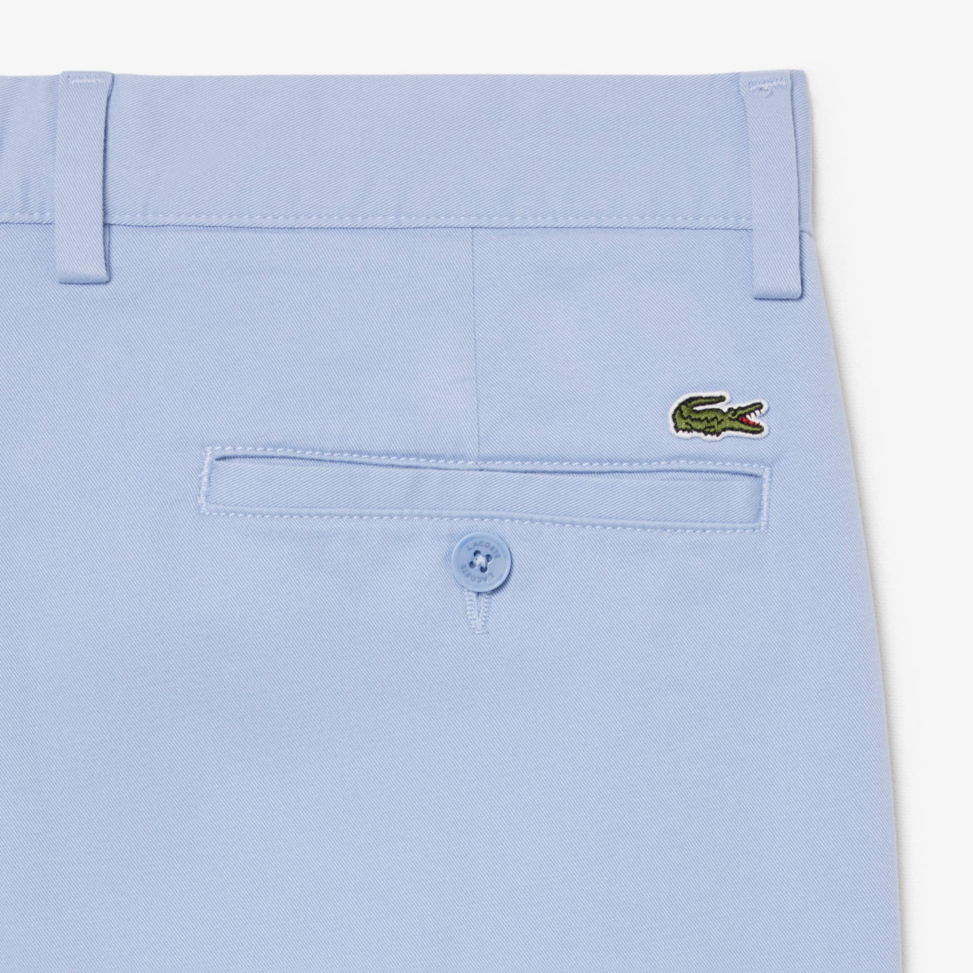 Regular Fit Cotton Chino Pants - Light Blue