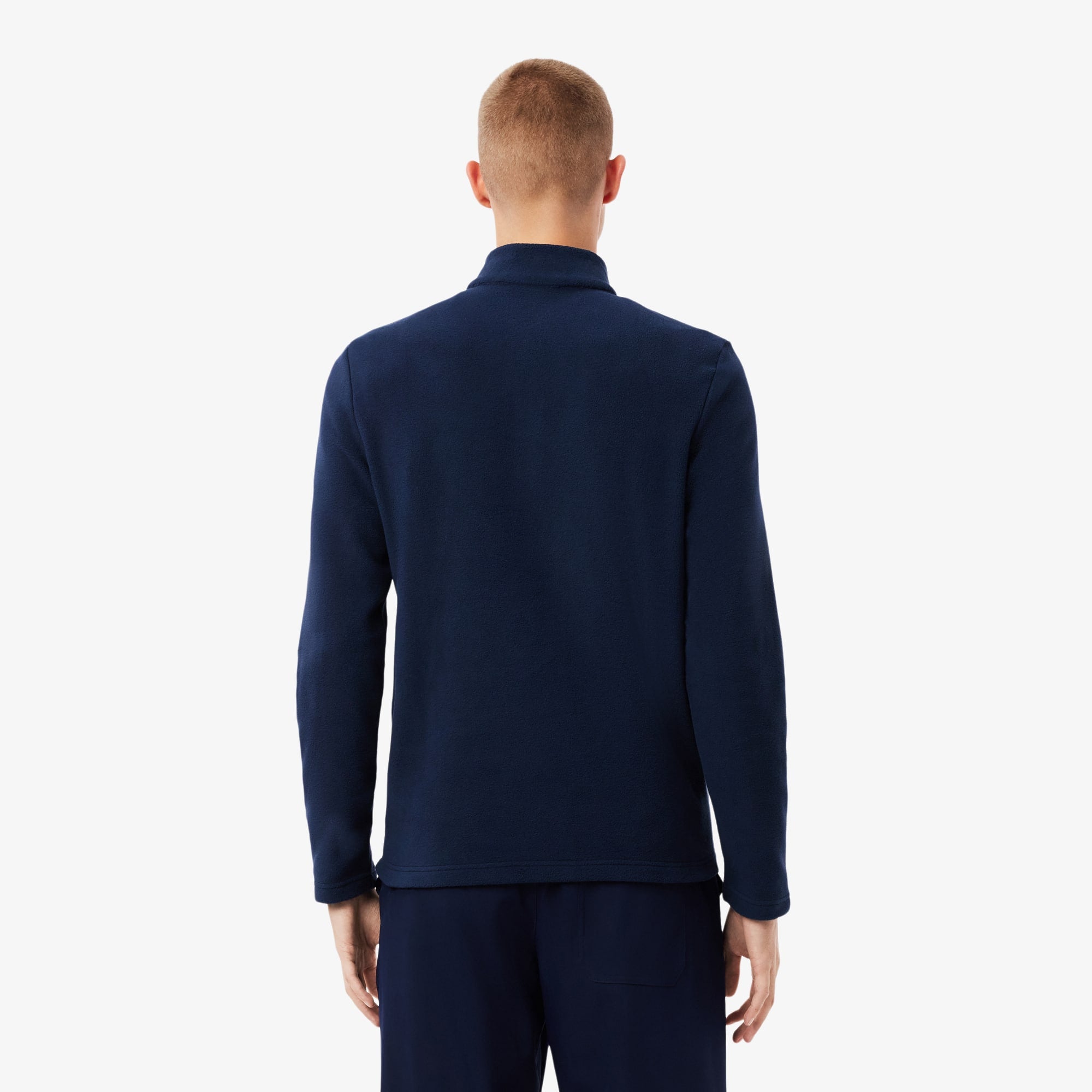 Men's Polar Fleece Quarter-Zip Golf Top - Navy Blue
