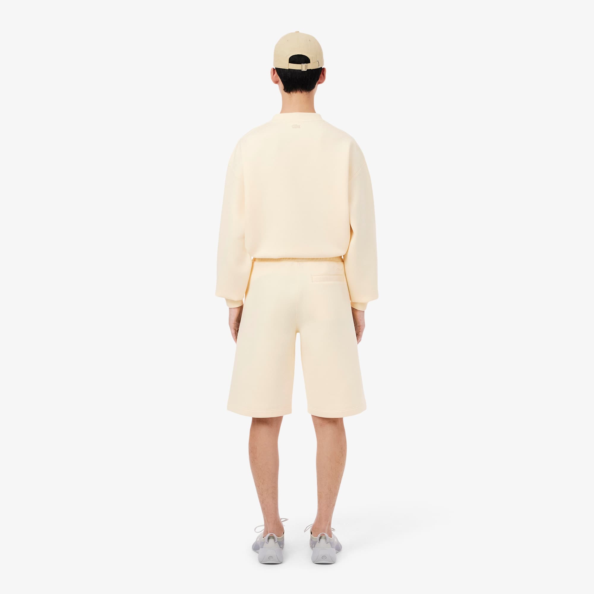 Relaxed Fit Interlock Shorts - Beige