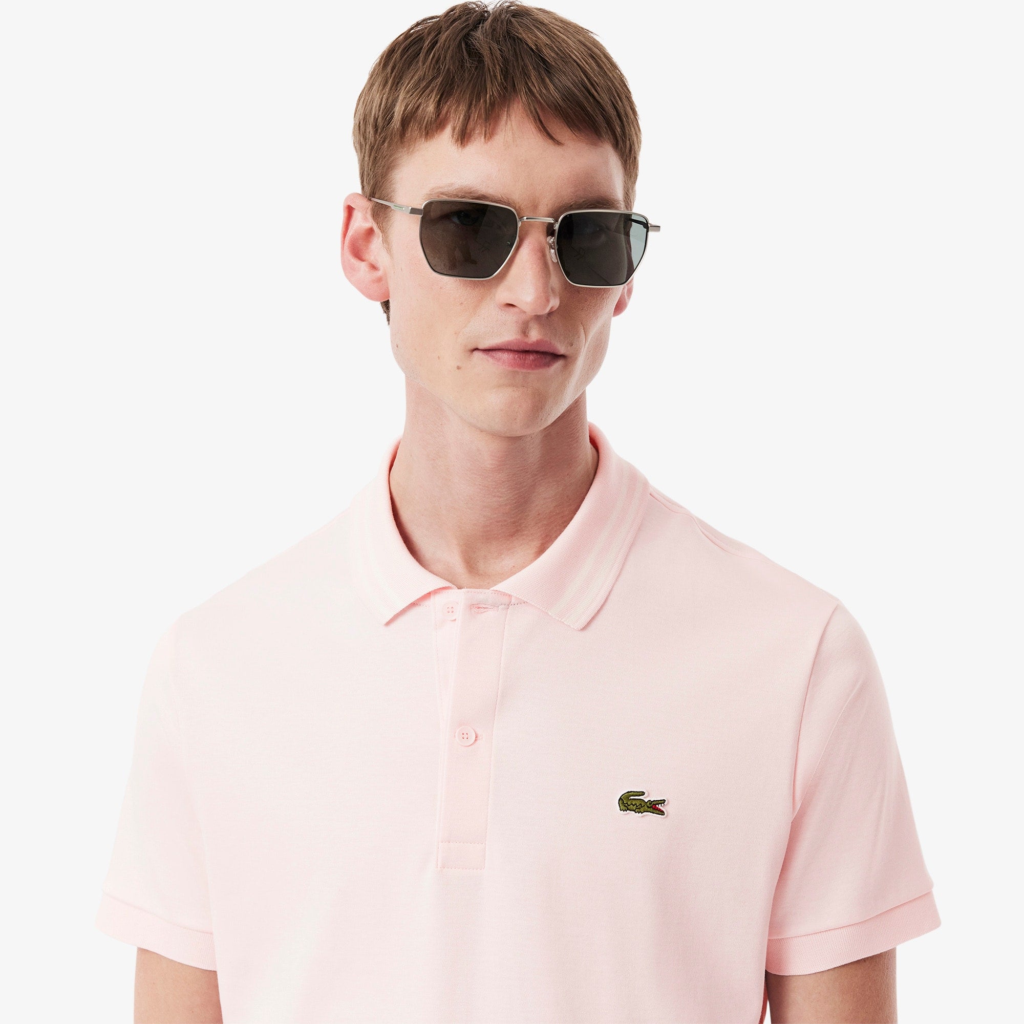 Men's Regular Fit Pima Cotton Polo - Light Pink