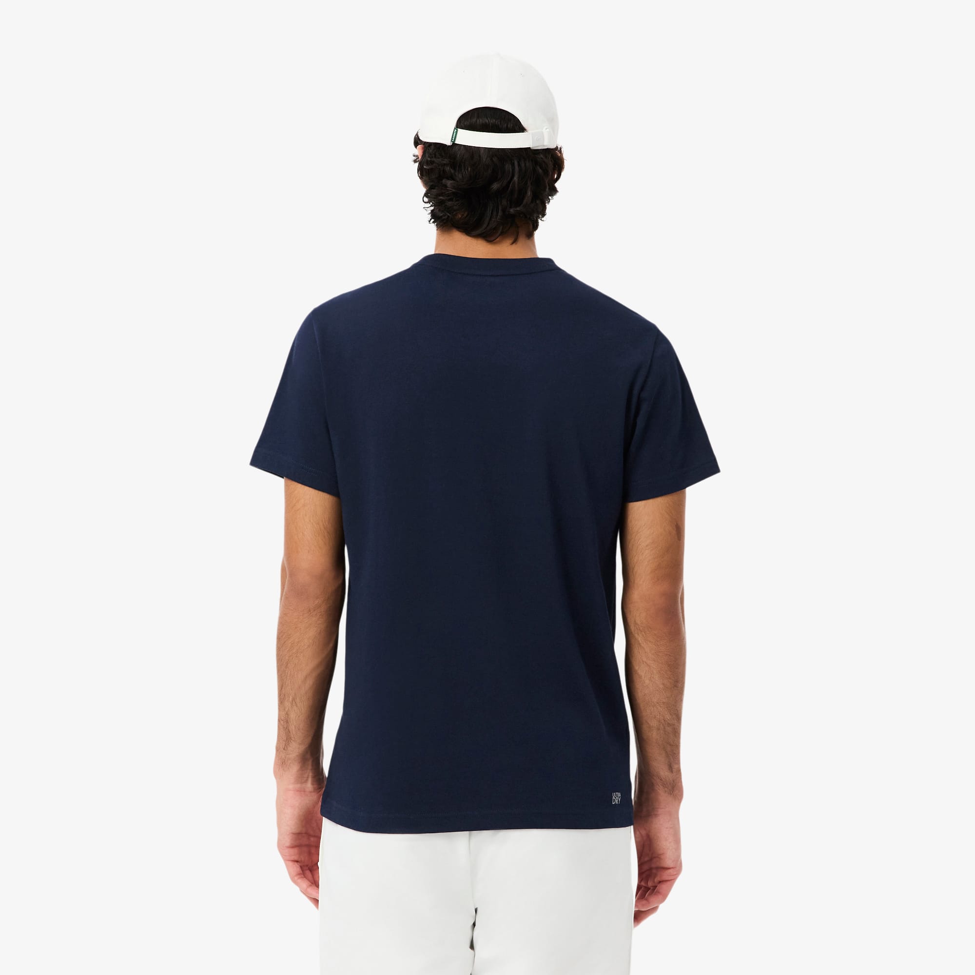Ultra Dry Graphic Print Sport T-Shirt - Bleu Marine / Orange