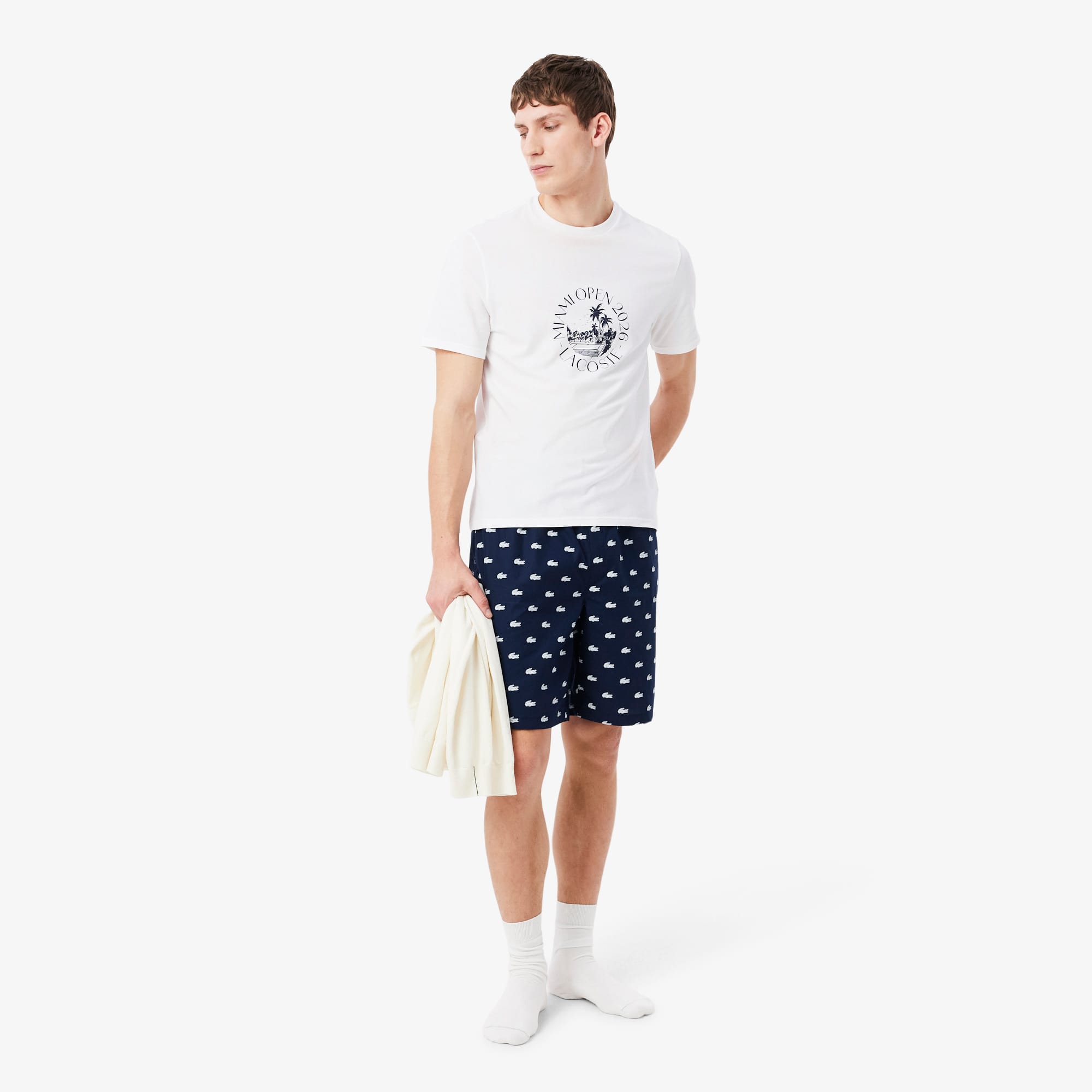 Miami Open Edition Pajama Set - Navy Blue / White