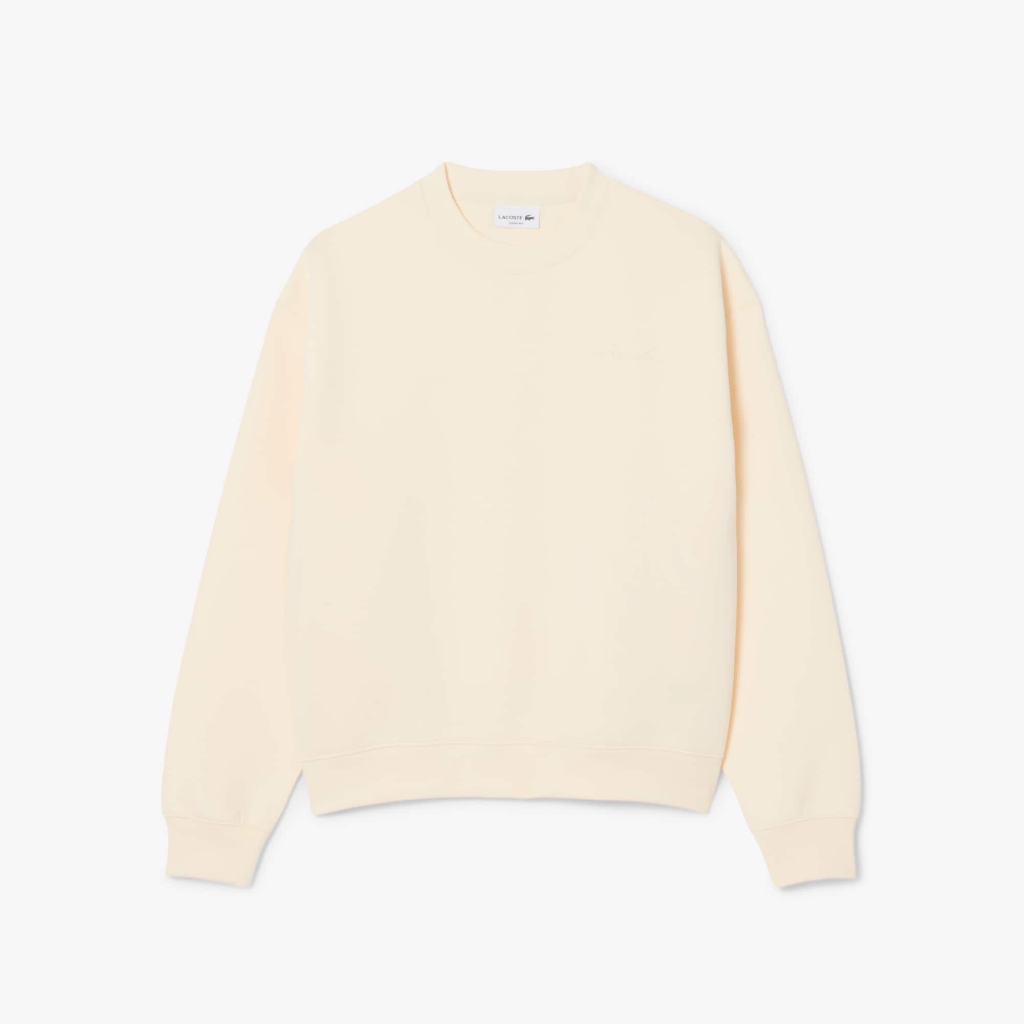 Loose Fit Embroidered Sweatshirt - Beige