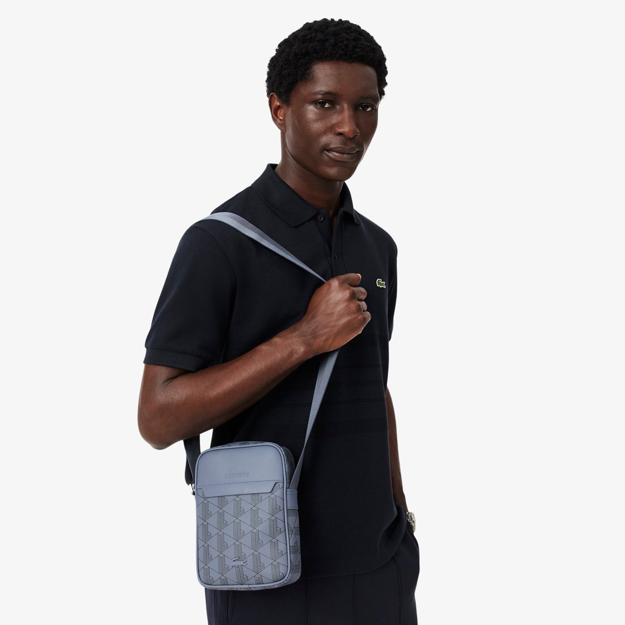 The Blend Satchel - MONO FOLKSTONE GRAY ABIME
