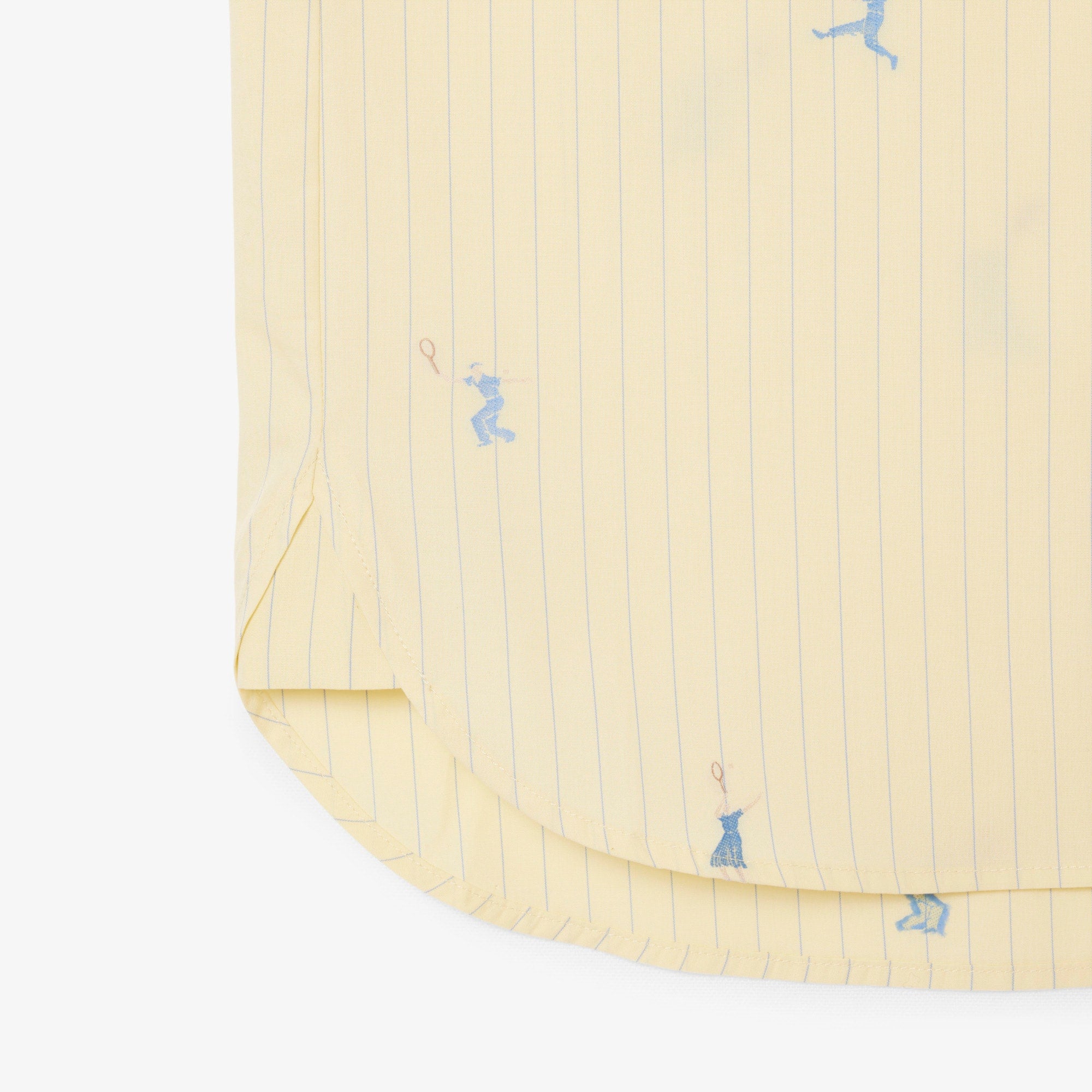 Oversized Shirt with Motifs - Jaune / Bleu