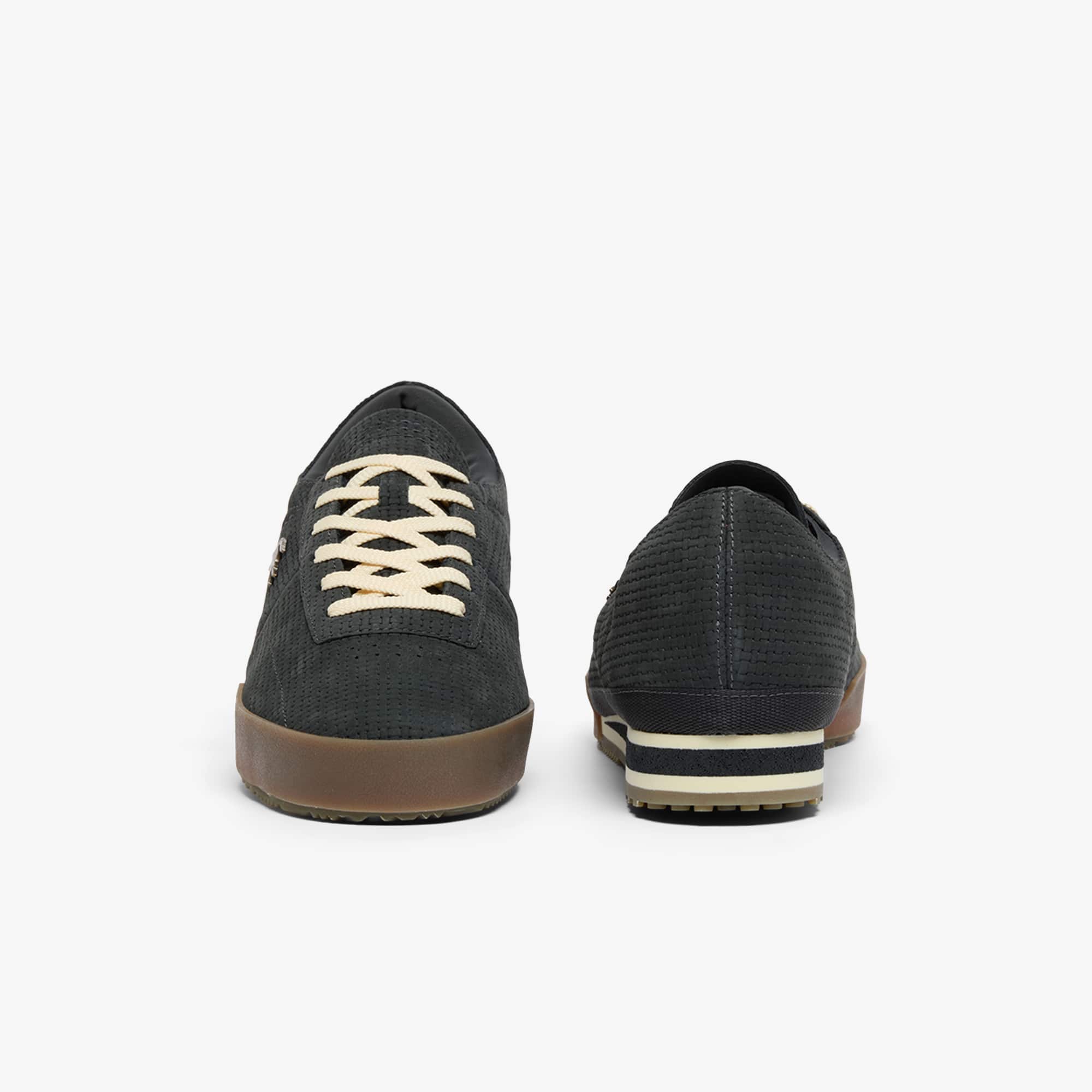 Men's Aura Leather Sneakers - DK GRY/GUM