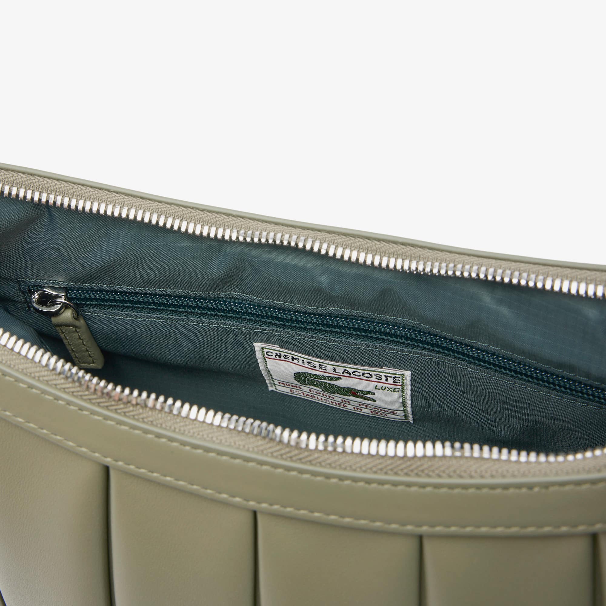 Large Lenglen Leather Bag - Kaki