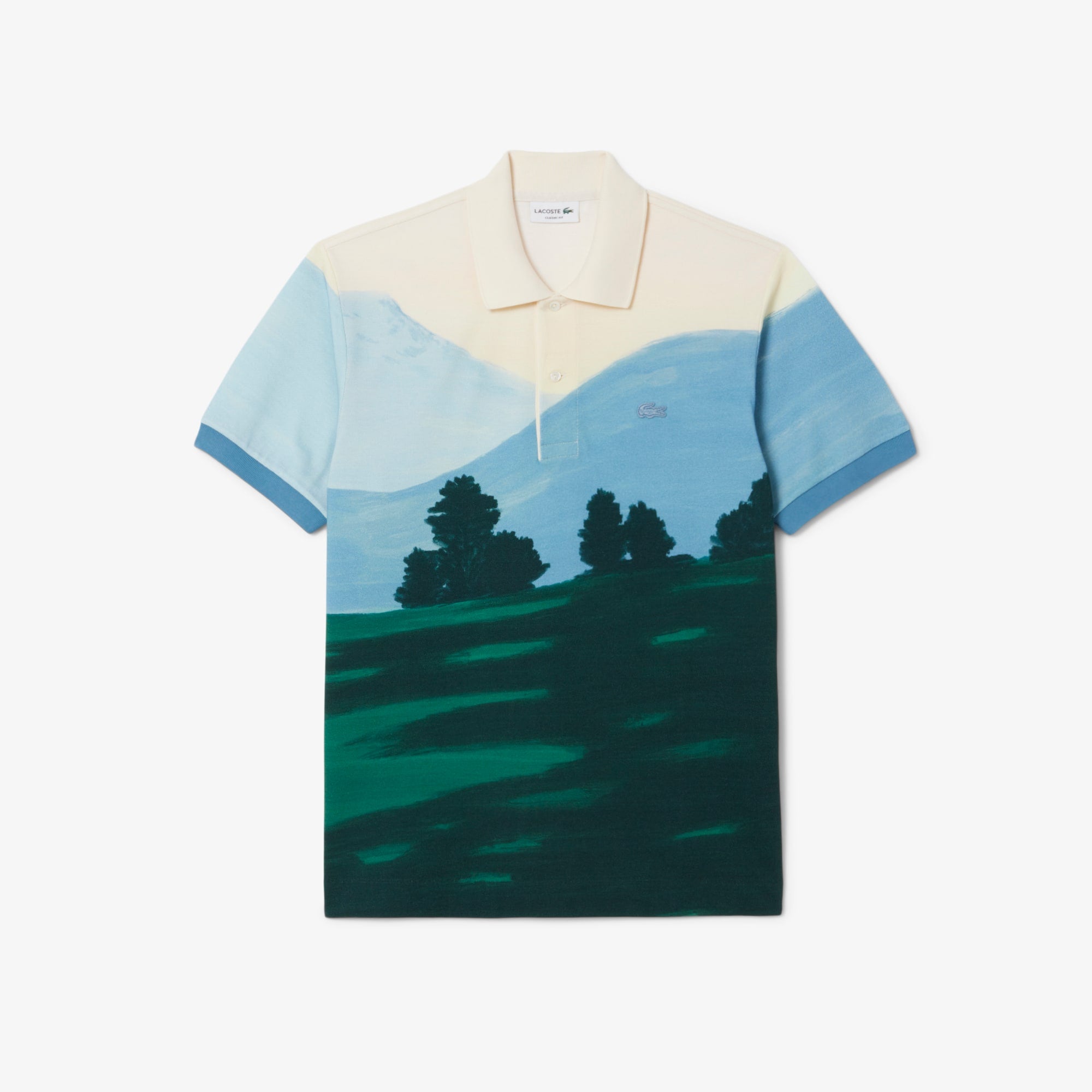 Men's Classic Fit Printed Petit Piqué Polo - Green / Yellow / Green / White / Blue / Pink