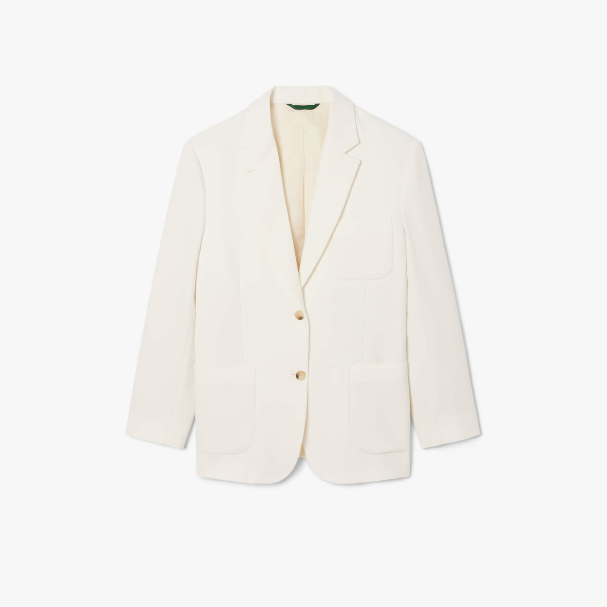 Women's Wool Twill Blazer - Cream