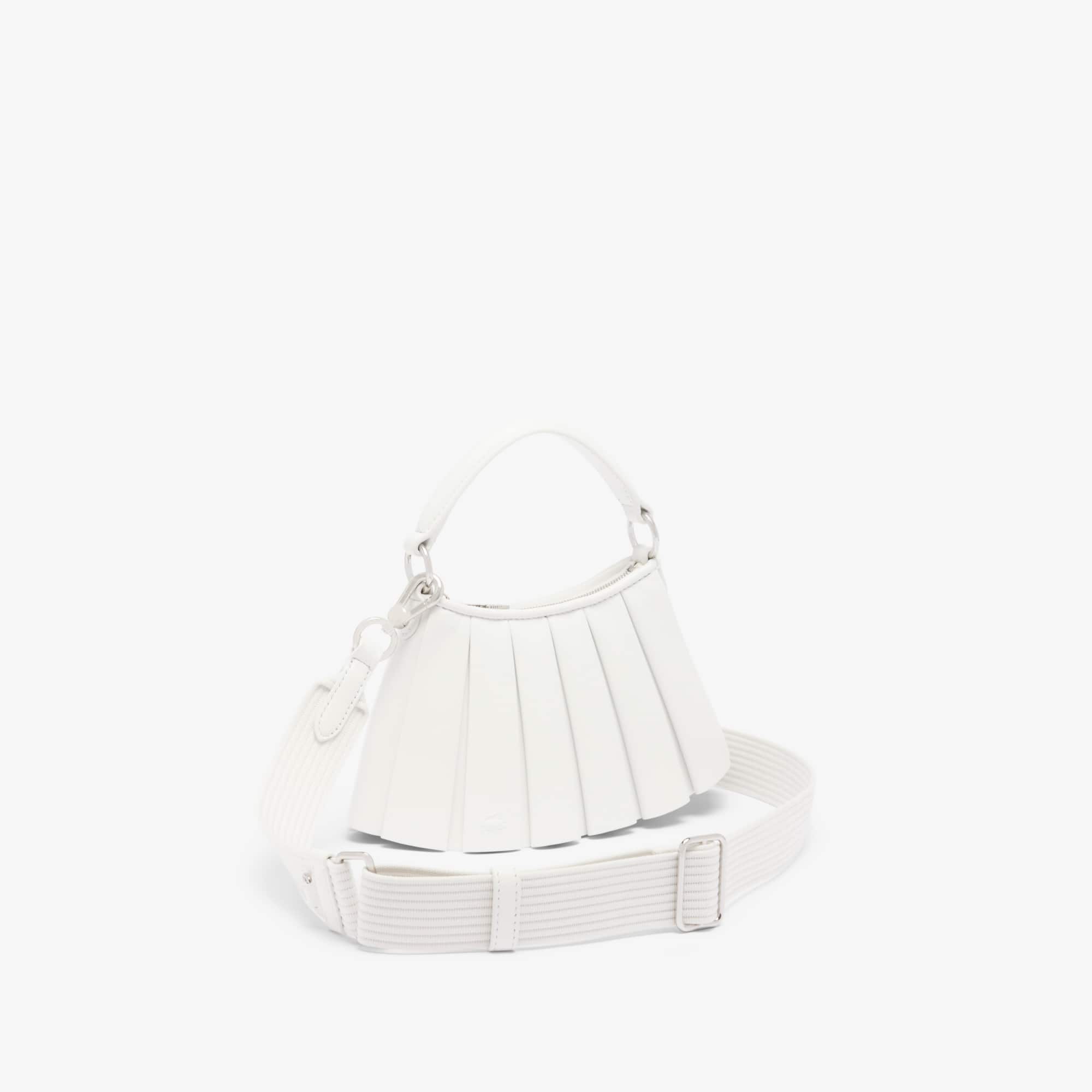 Mini Lenglen Leather Bag - Bright white