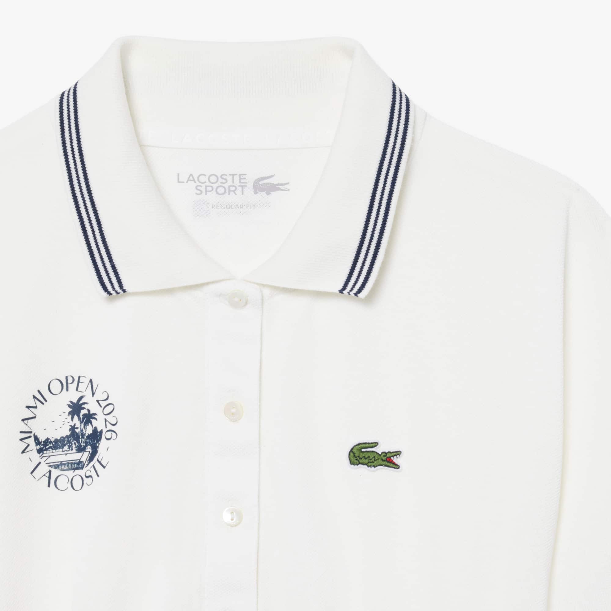 Miami Open Edition Polo Collar Dress - White