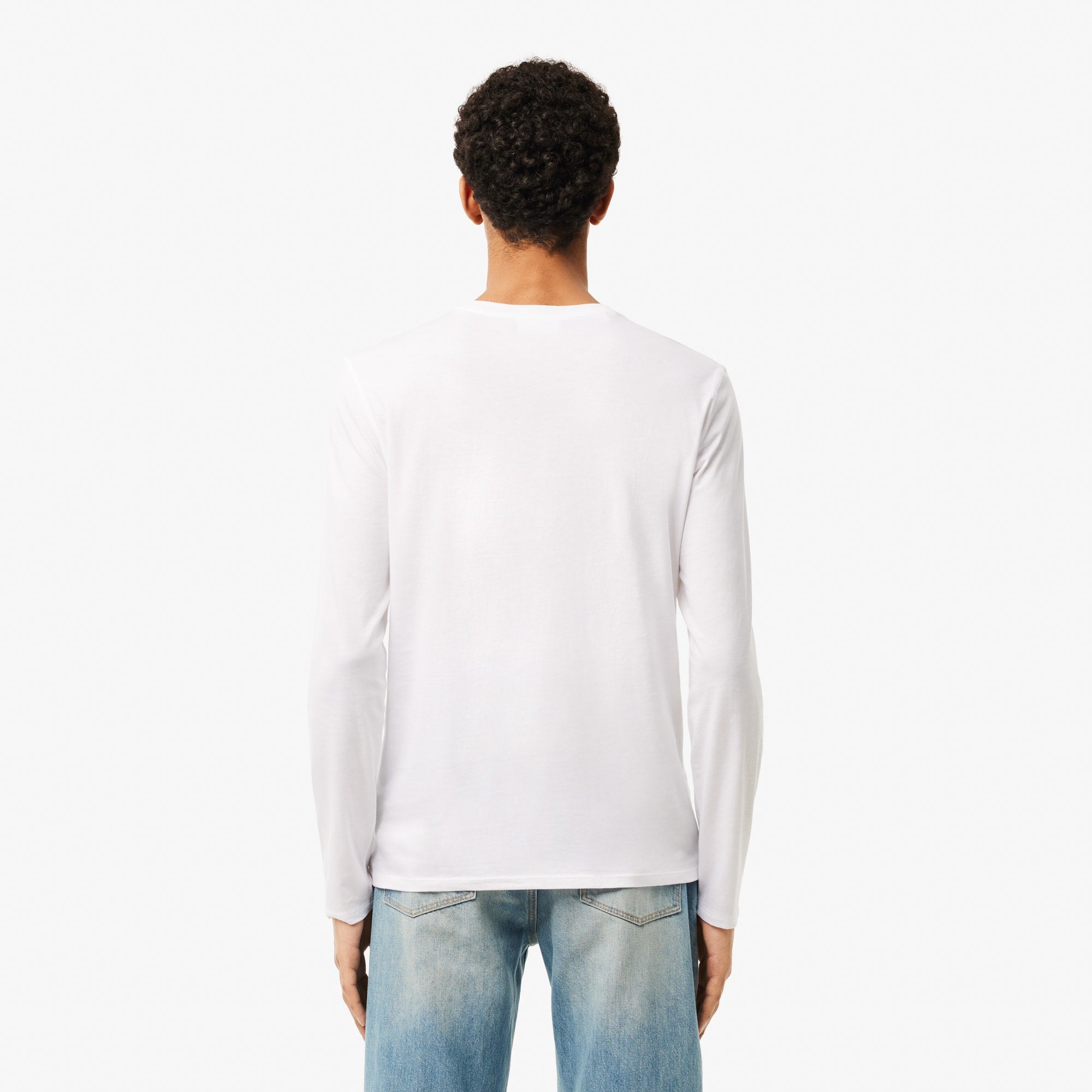 Men's Lightweight Pima Cotton V-Neck T-Shirt - White