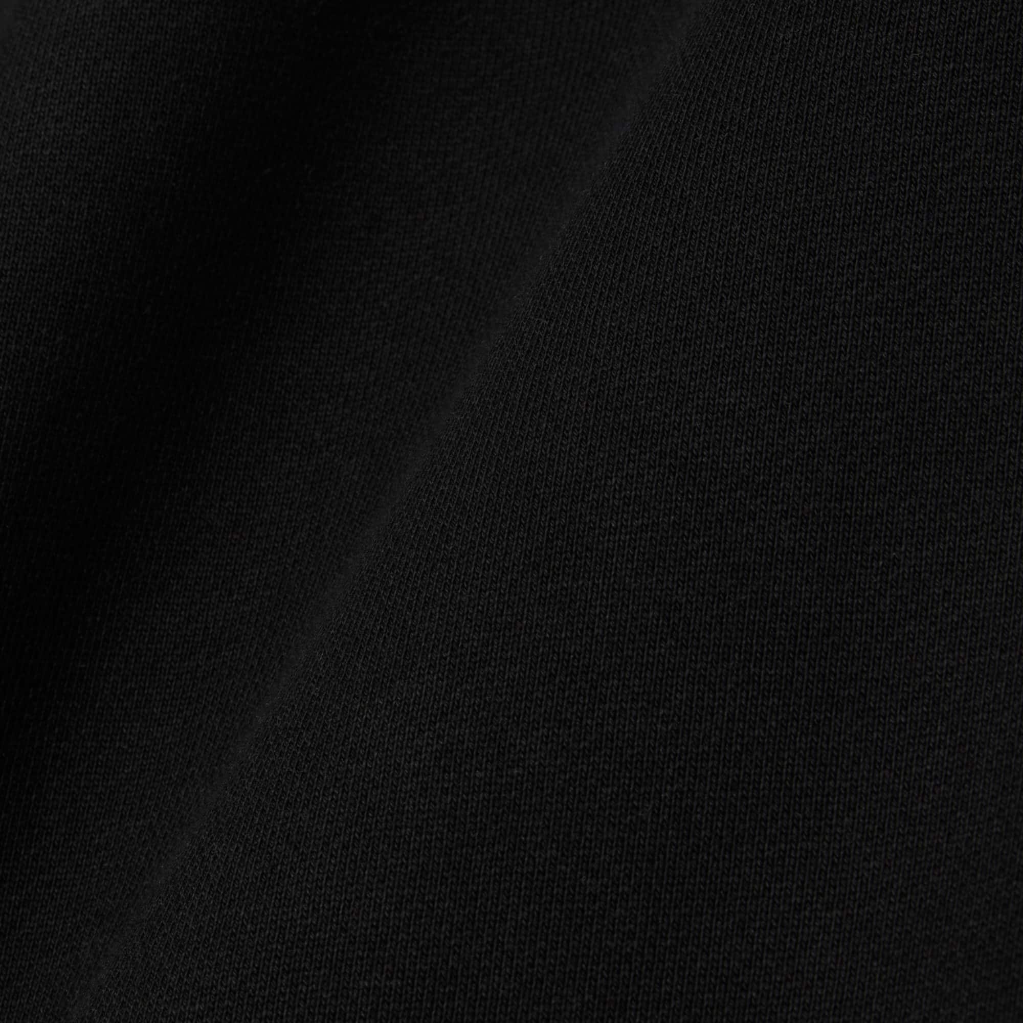 Stripe Band Fleece Sweatshirt - Black