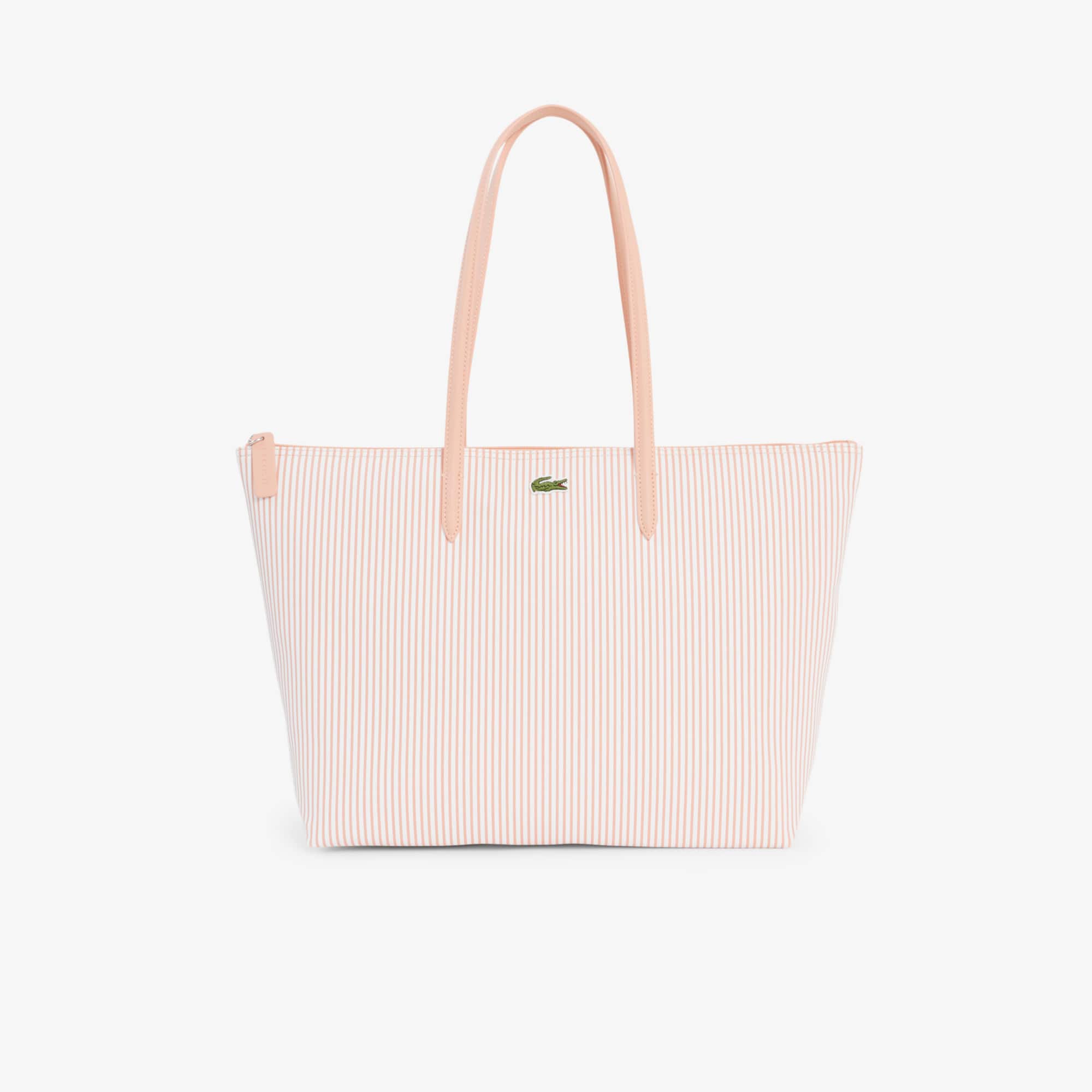 Large Striped Concept Tote - BLANC MIAMI