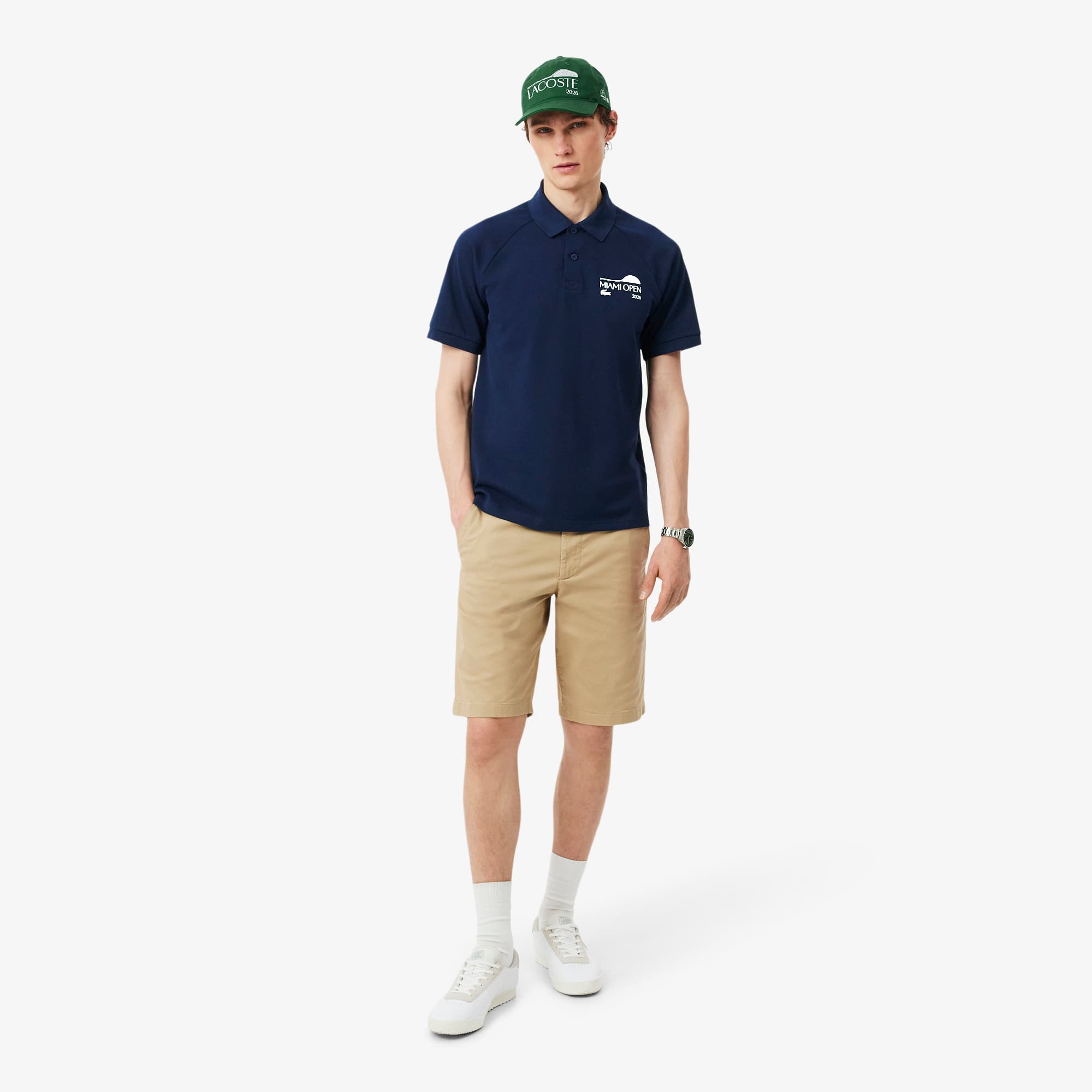 Miami Open Edition Petit Piqué Polo - Navy Blue