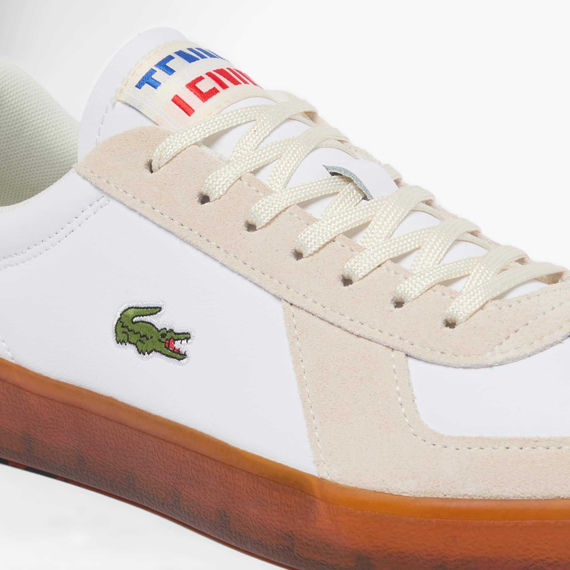 Men's Baseshot Pro Leather Sneakers - WHT/GUM