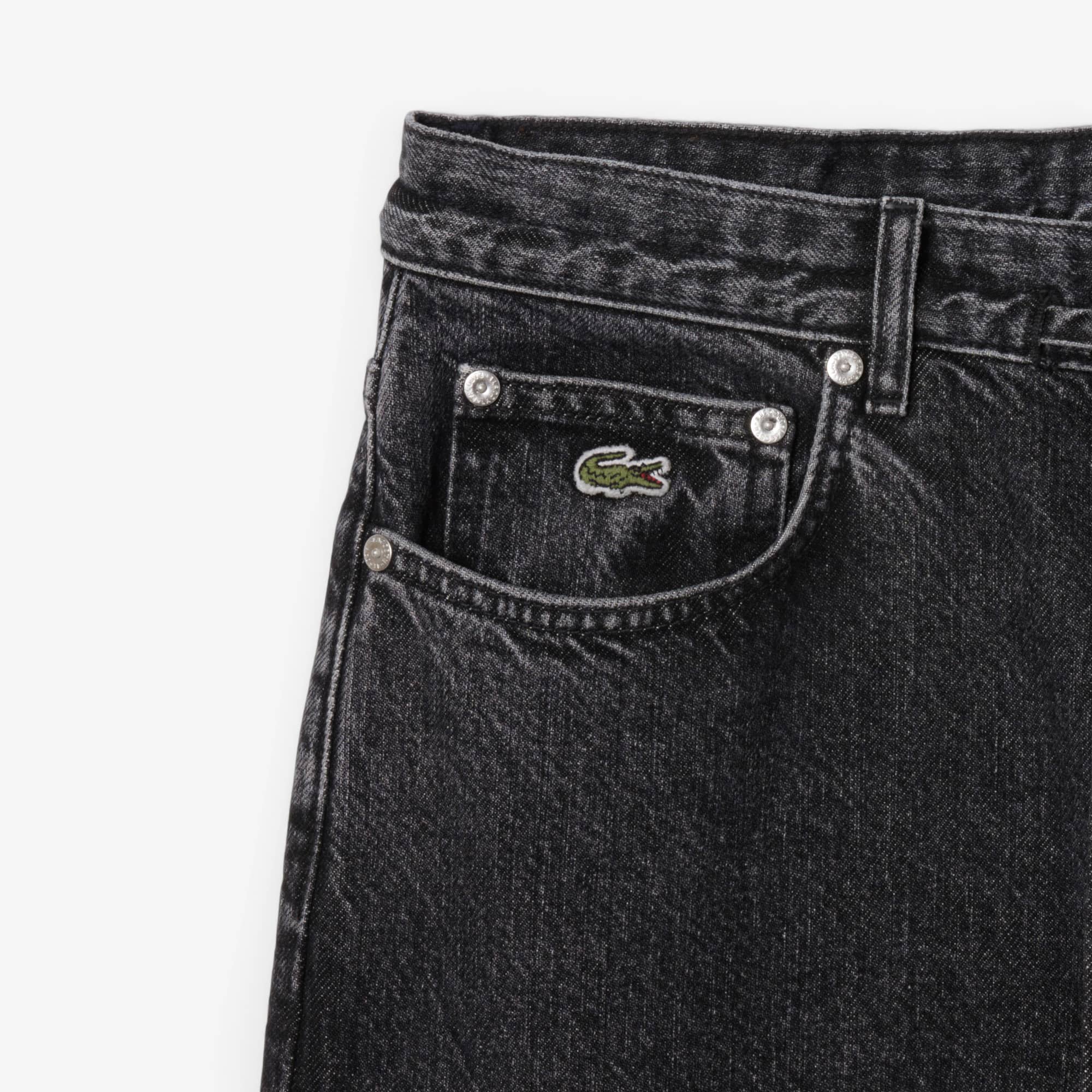 Women's Wide Leg Denim Jeans - Grey