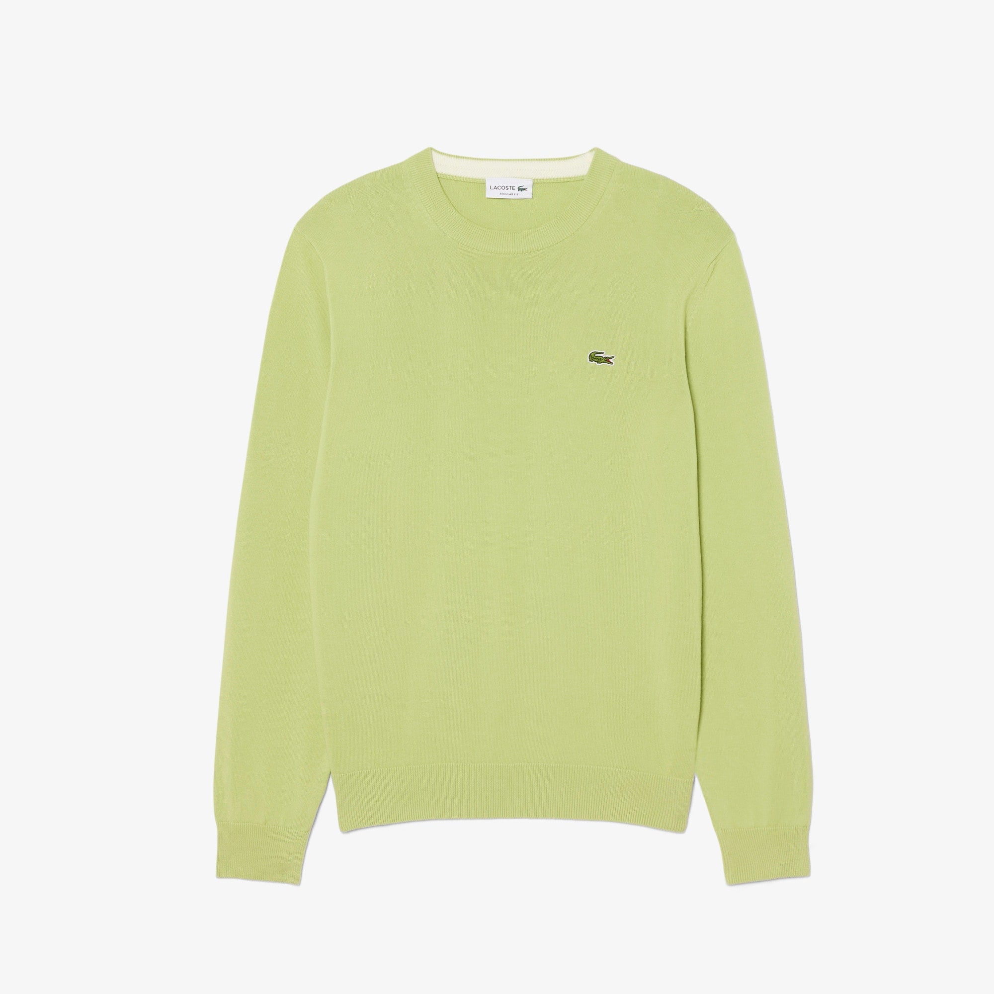 Men's Crew Neck Cotton Sweater - Green