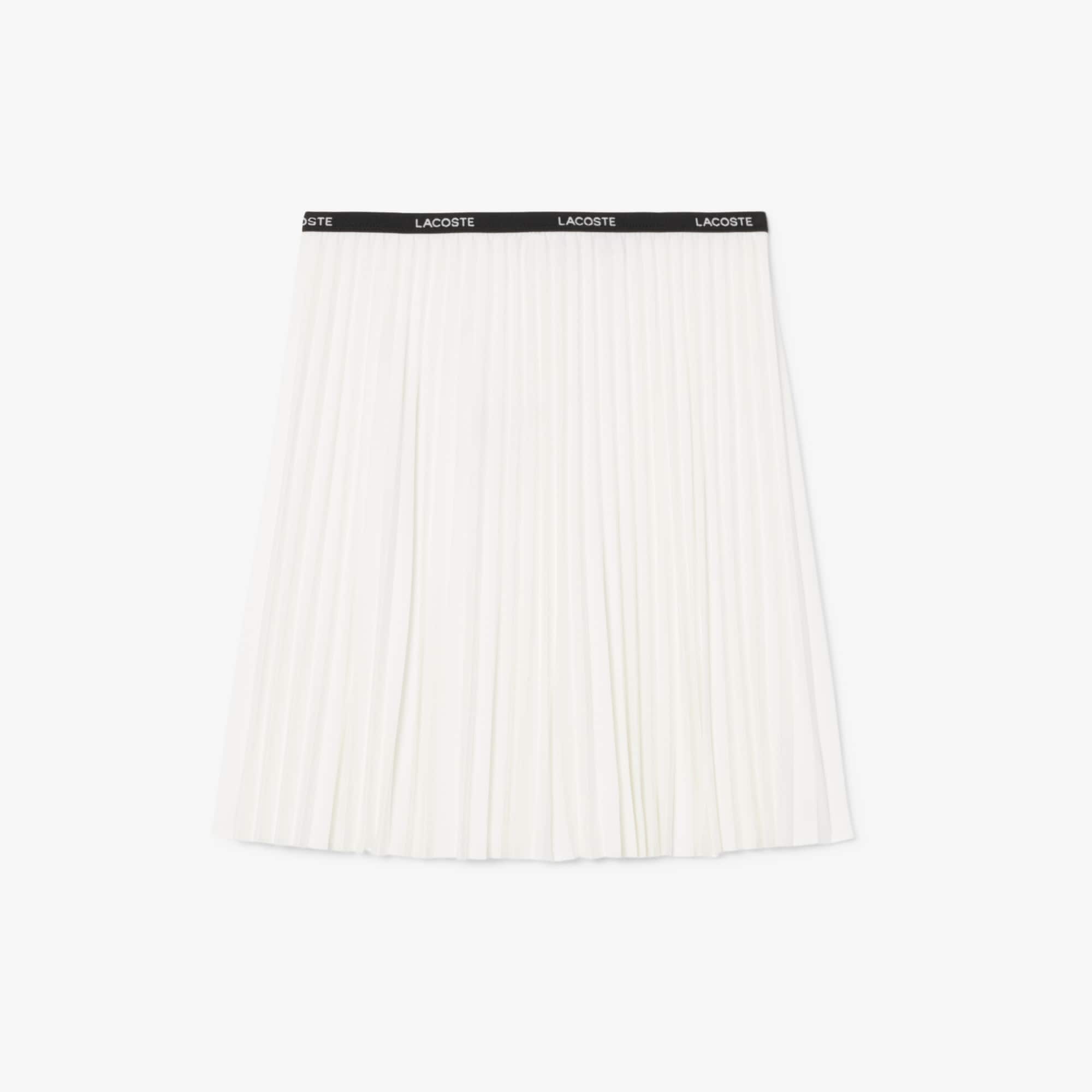 Women's Short Pleated Skirt - White