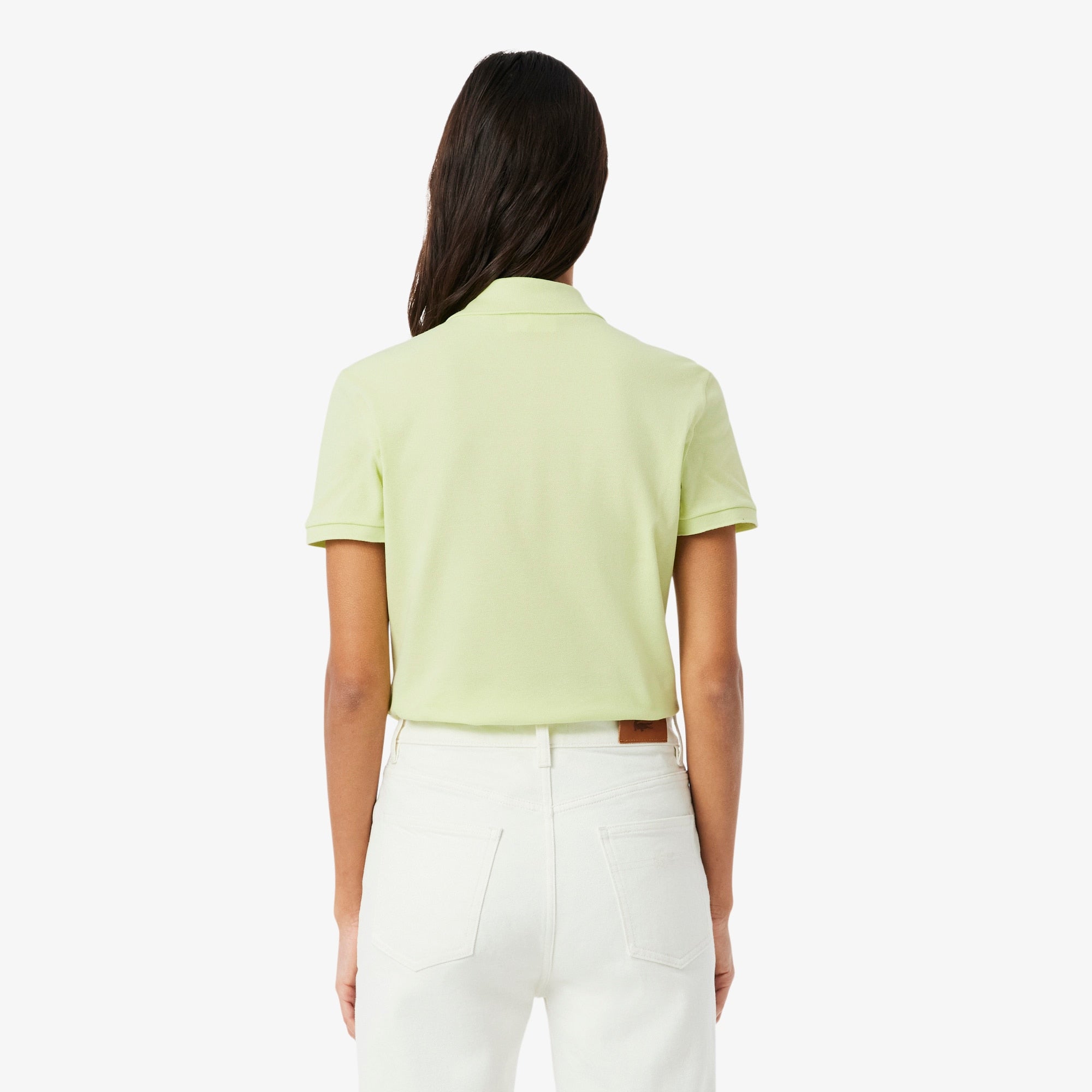 Women's L.12.D Slim Fit Stretch Mini Piqué Polo - Green