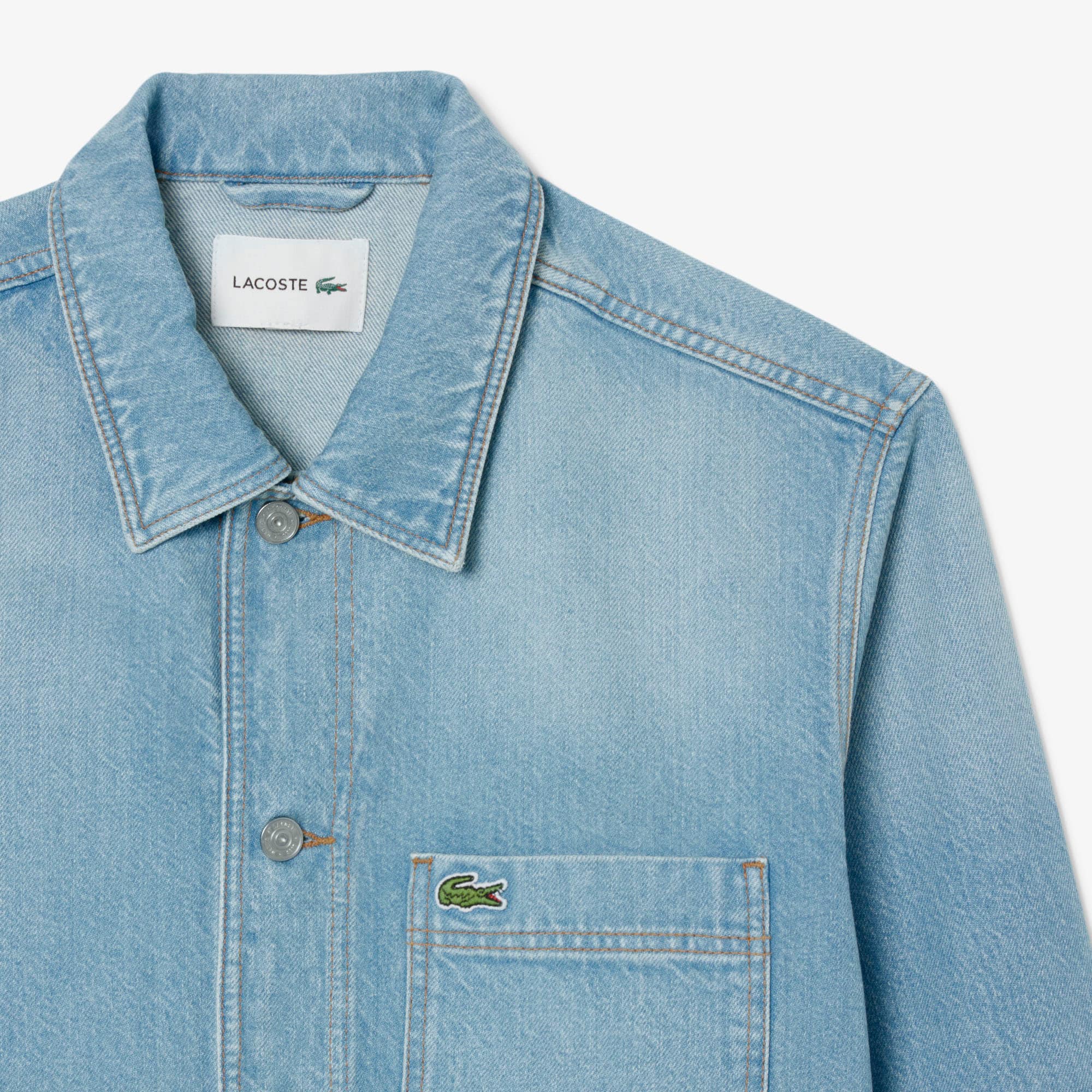 Men's Heavy Cotton Denim Overshirt - Blue