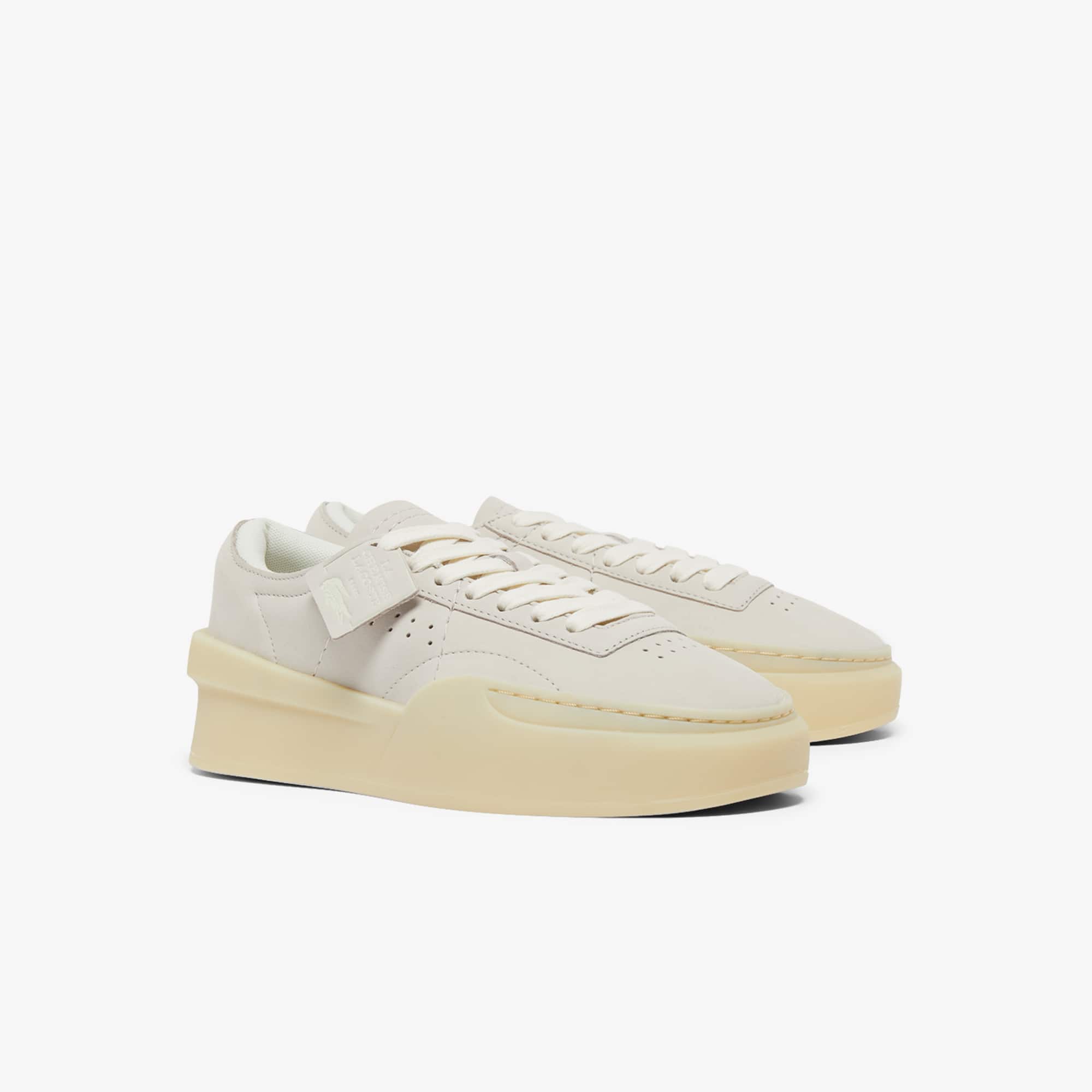 Women's Aura Club Leather Sneakers - GRY/LT TAN