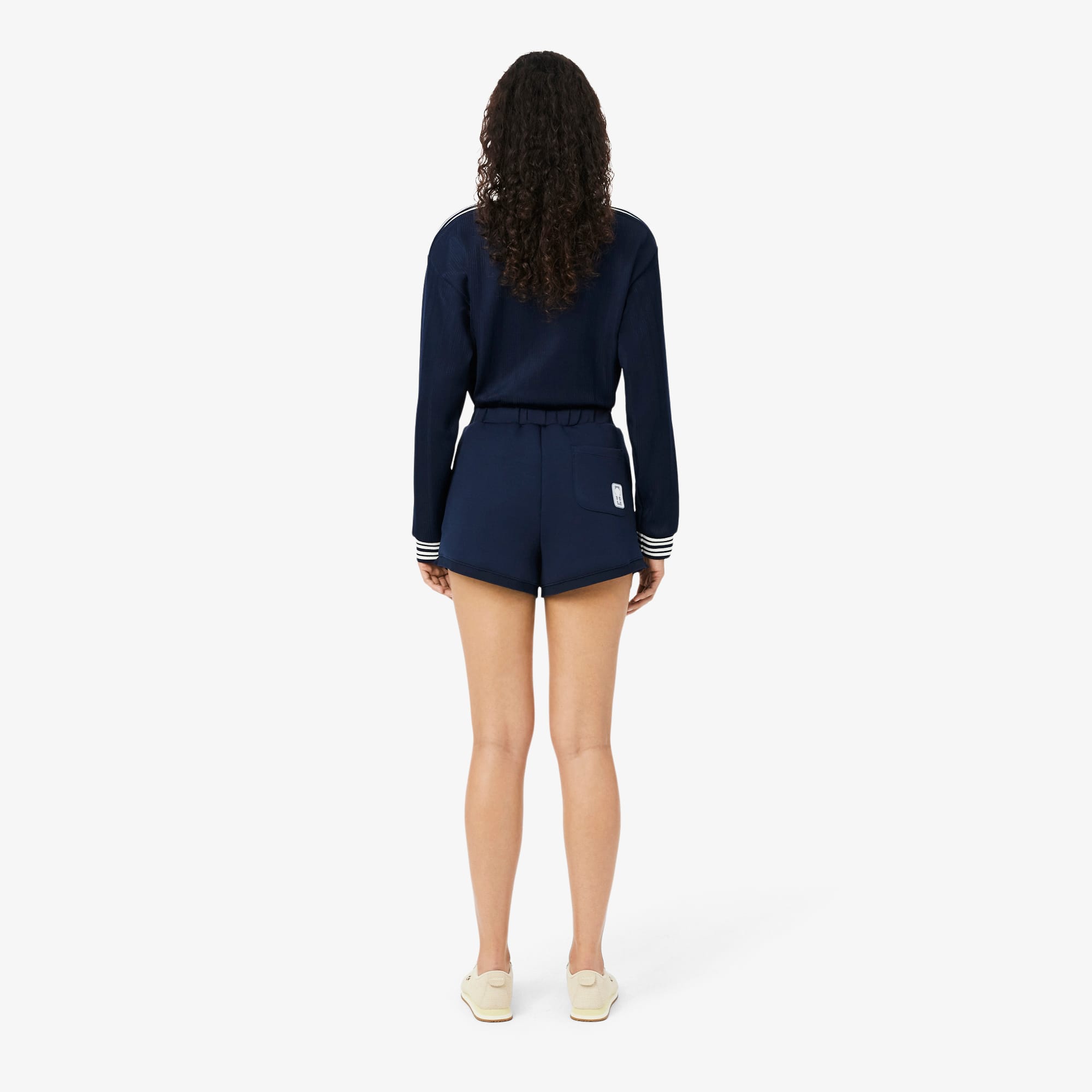 Ultra Dry Badge Accent Tennis Heritage Shorts - Navy Blue