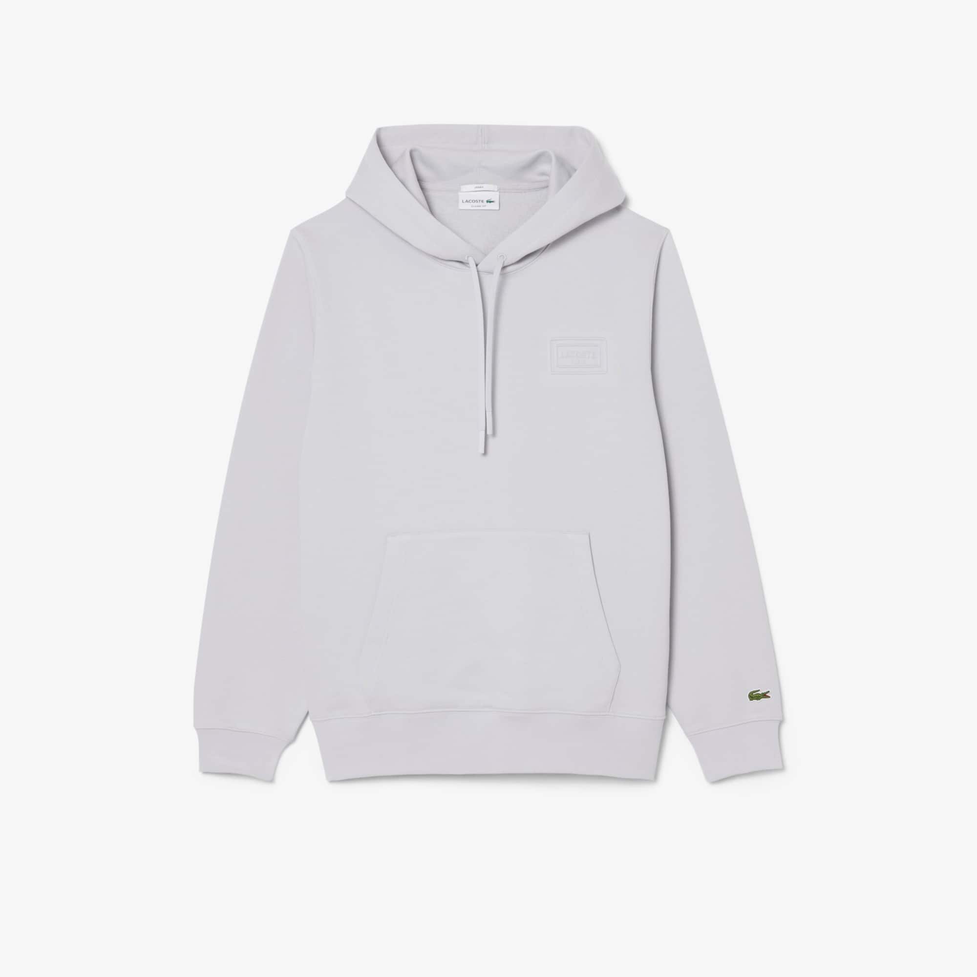 Embossed Branding Hoodie - Light Grey