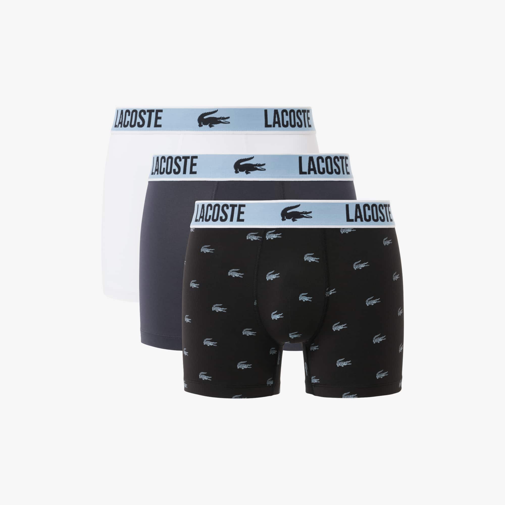 Men's 3-Pack Microfiber Trunks - Black / Dark Grey / White