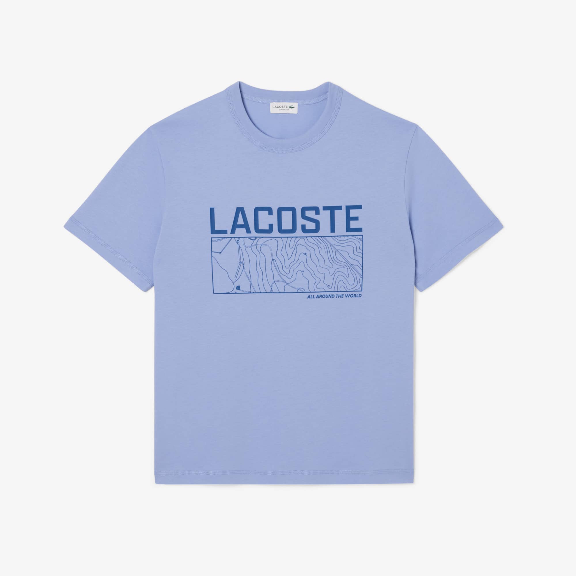 Men's Printed Jersey T-Shirt - Purple