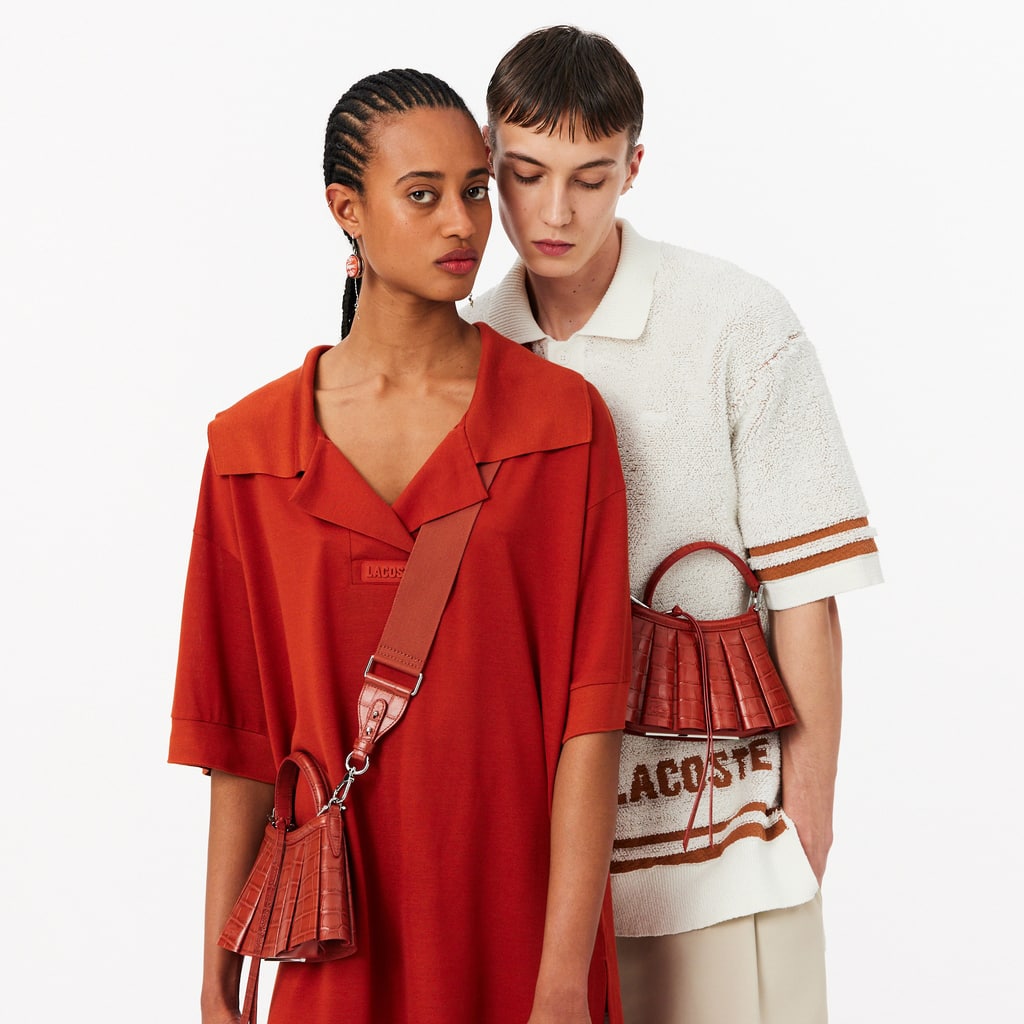 Runway Mini Lenglen Effect Leather Bag - ORANGINE