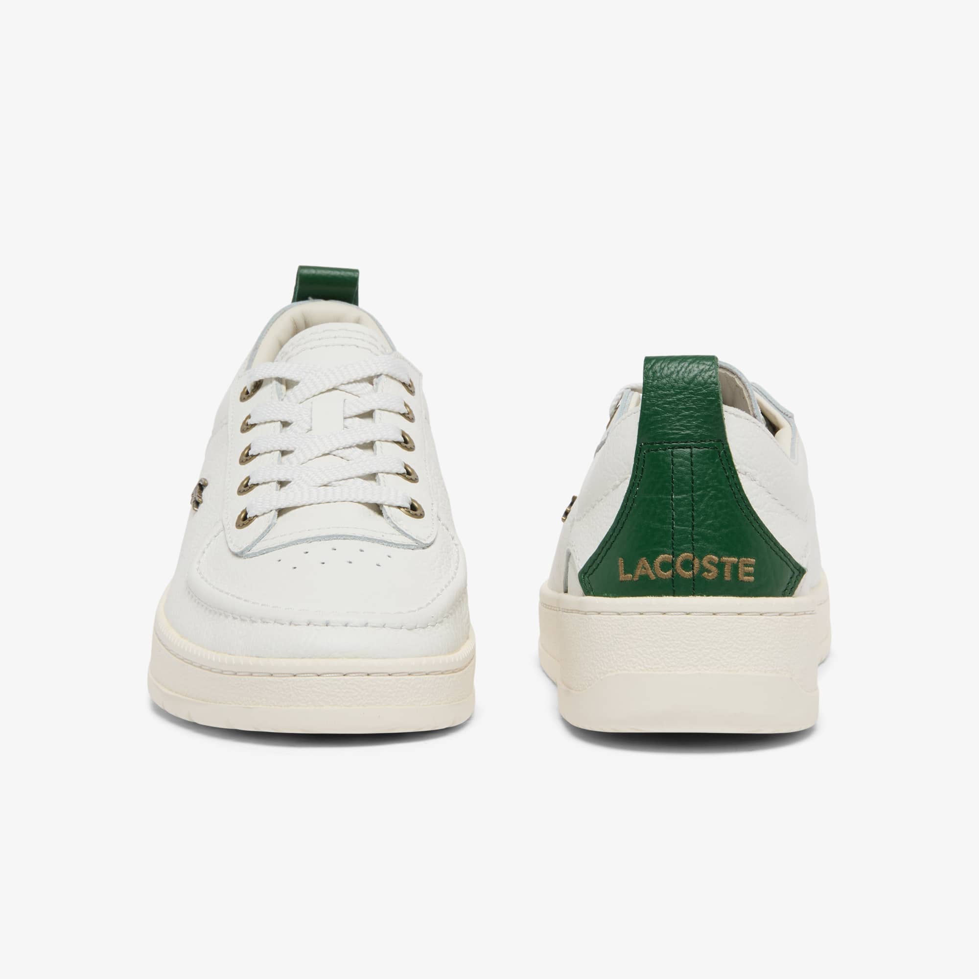 Men's Umpire Leather Sneakers - OFF WHT/DK GRN