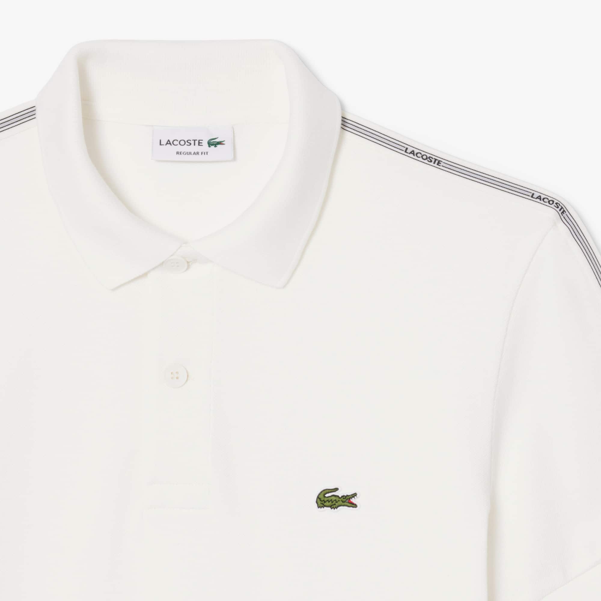 Regular Fit Logo Stripe Polo - White