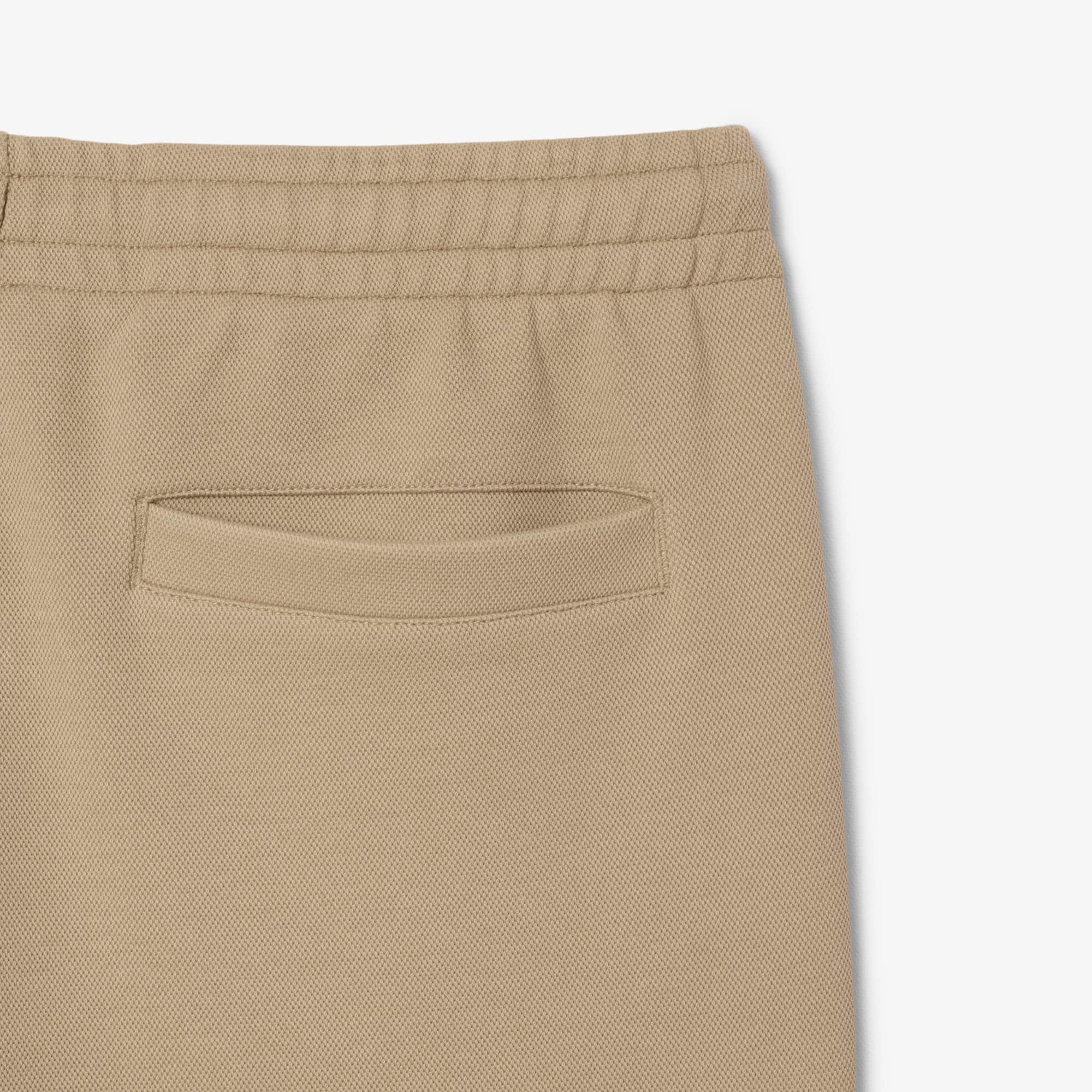 Men's Double Face Piqué Sweatpants - Beige